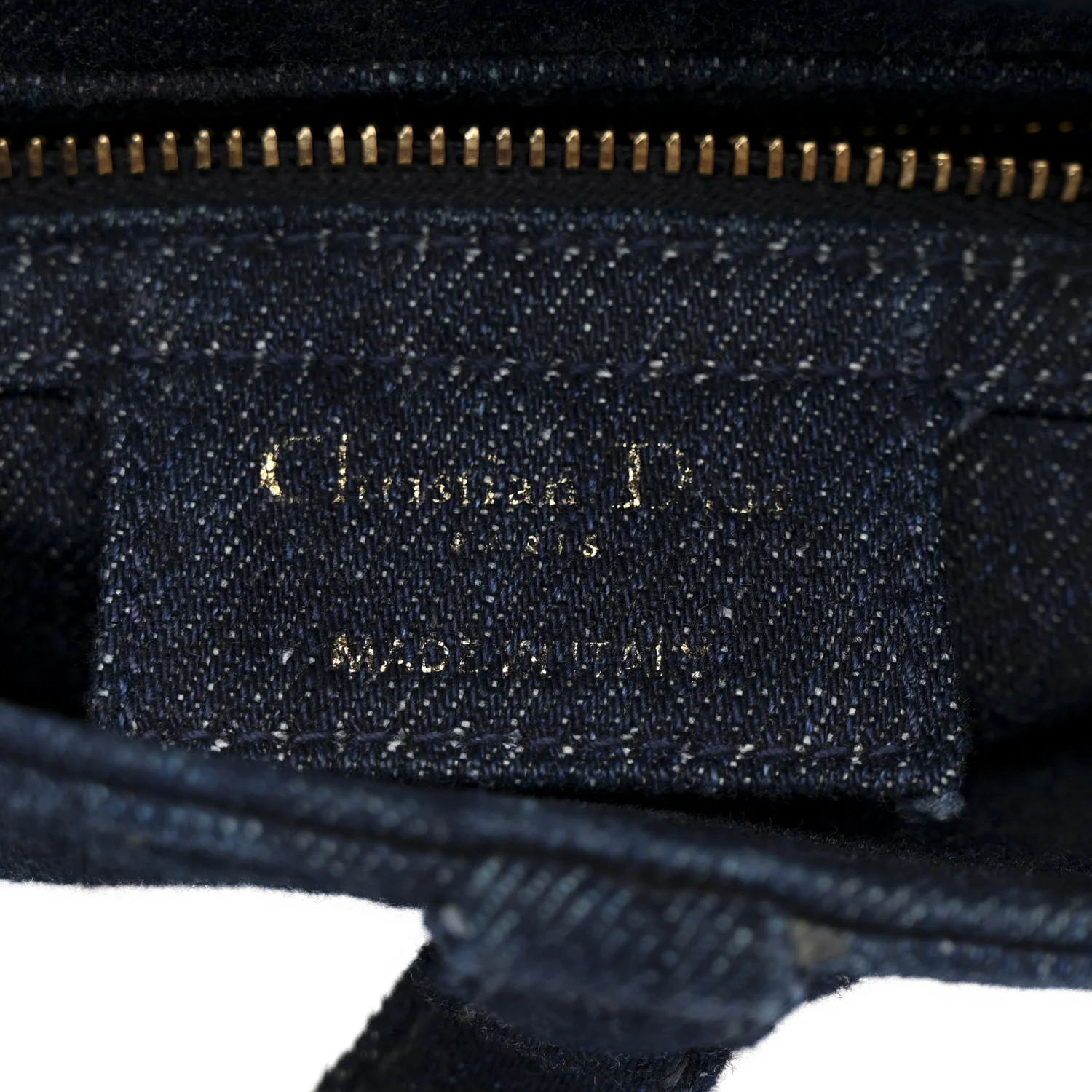 Denim Tie Dye Saddle Bag Blue - Image 6