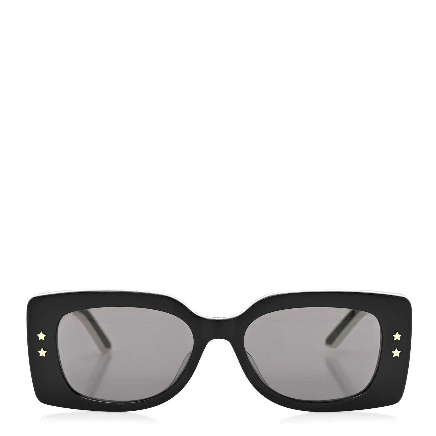 Diorpacific S1U Square Sunglasses Black White - Image 3
