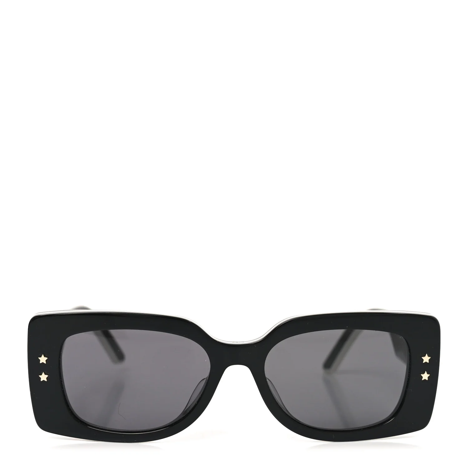 Diorpacific S1U Square Sunglasses Black White - Image 2