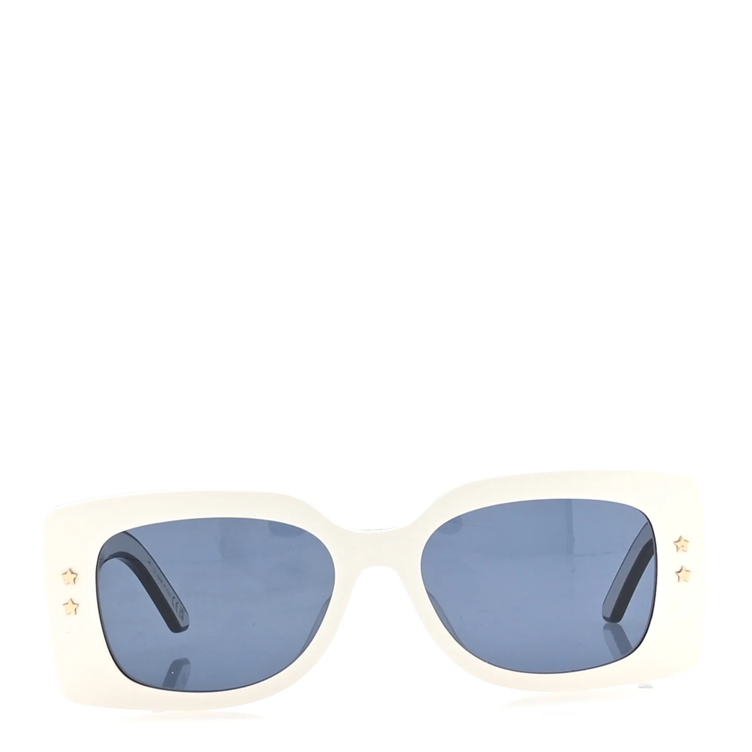 Diorpacific S1U Square Sunglasses White Blue - Image 2