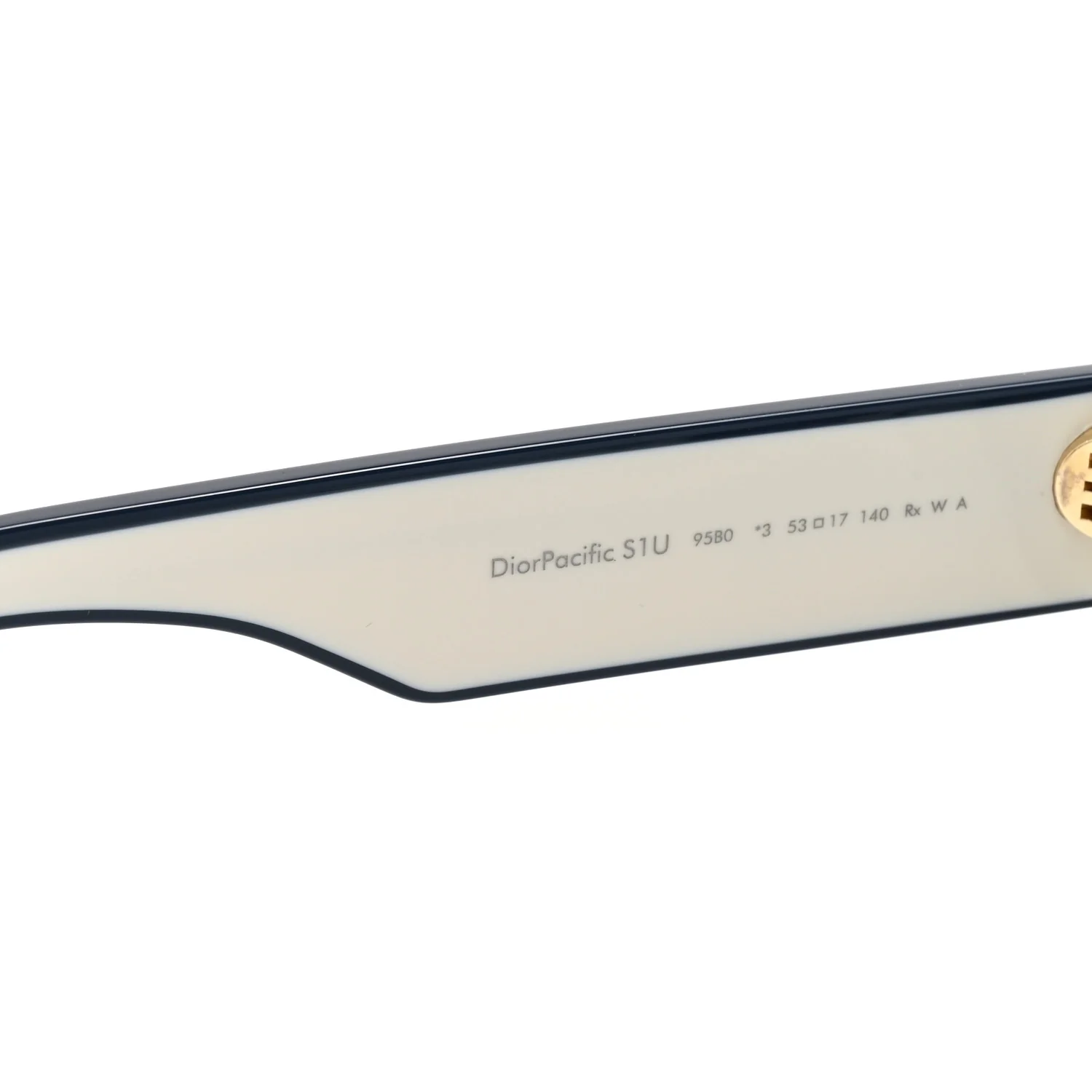 Diorpacific S1U Square Sunglasses White Blue - Image 5
