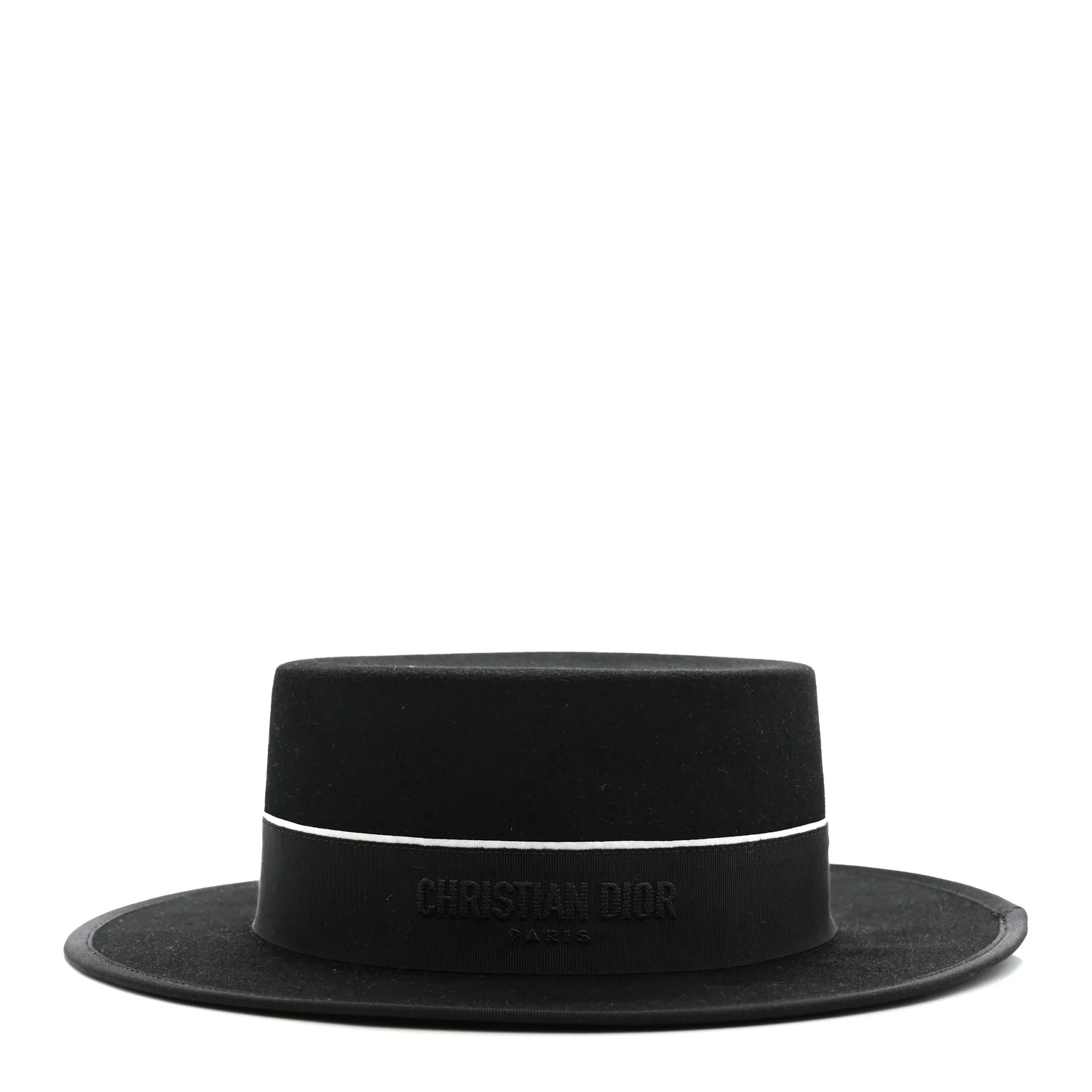 Felt Diorodeo Large Brim Hat 58 Black - Image 4