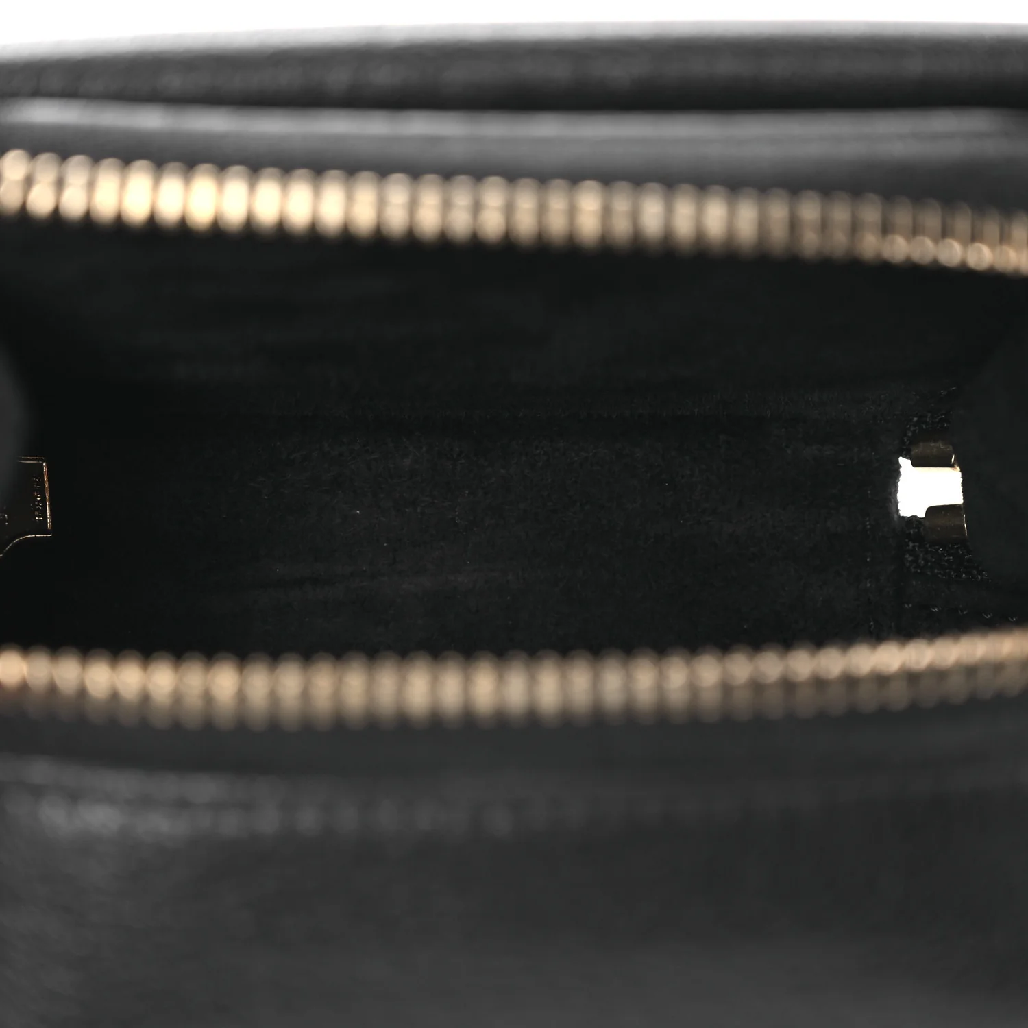 Goatskin Mini Saddle Shoulder Strap Pouch Black - Image 5