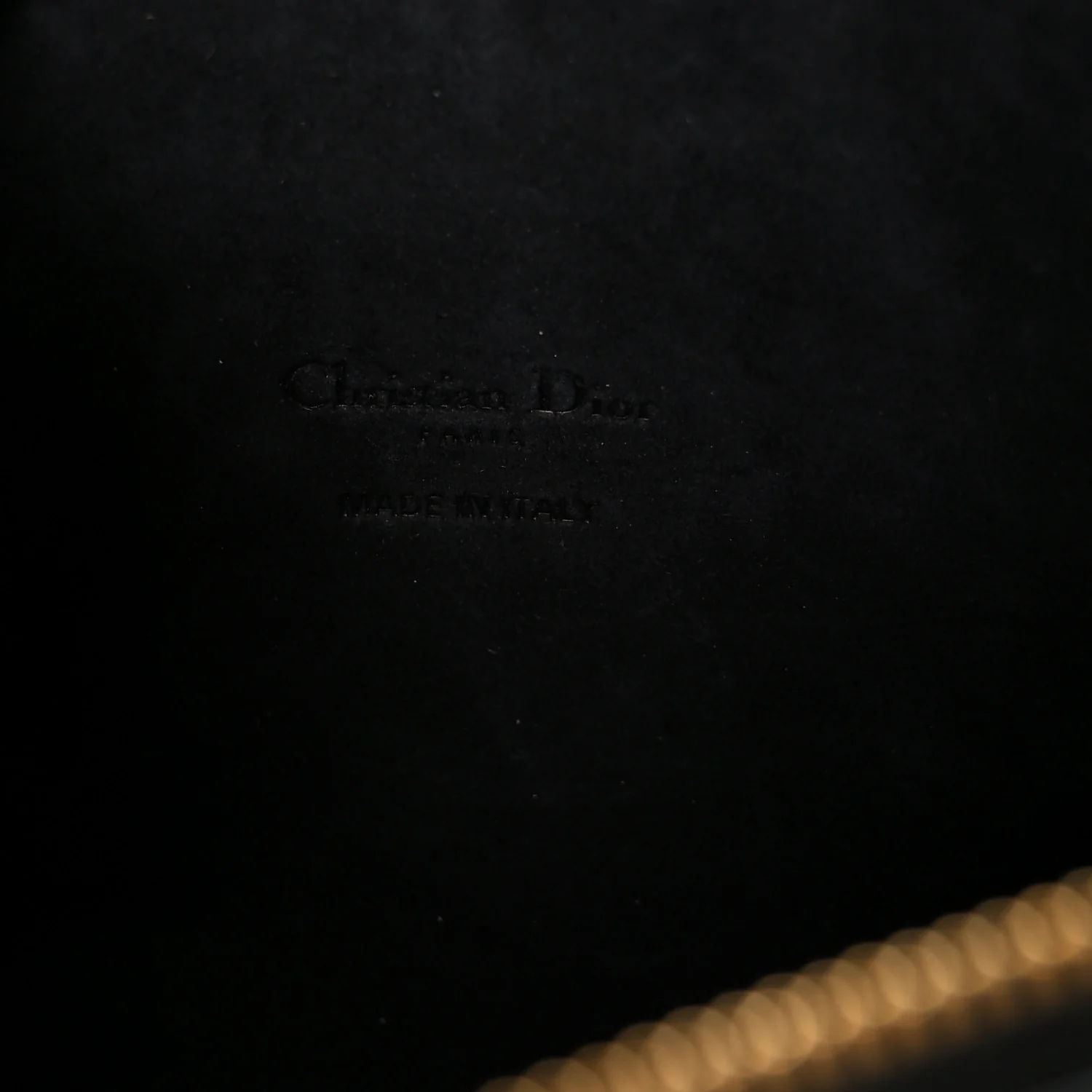 Grained Calfskin Caro Double Pouch Black - Image 6