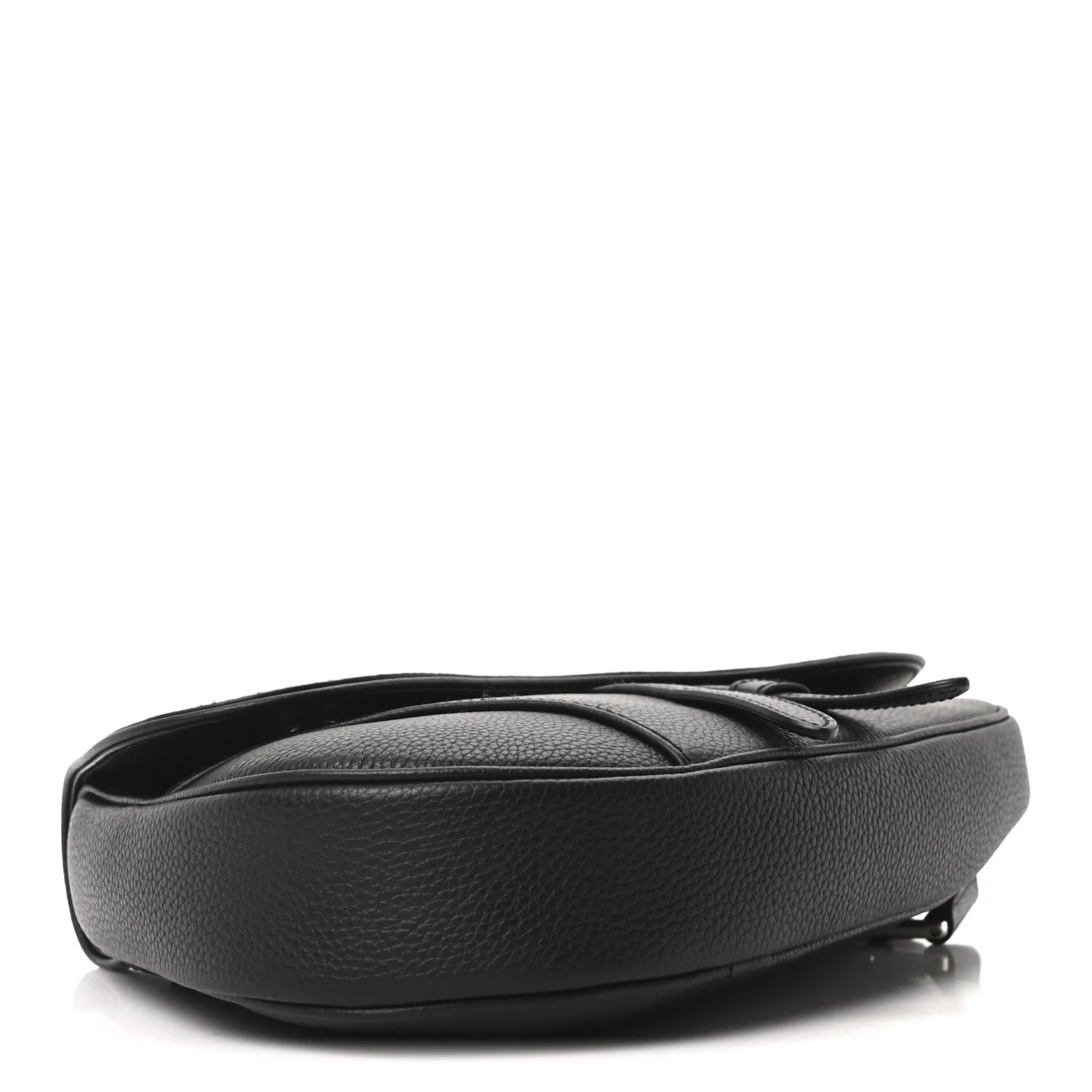 Grained Calfskin Kim Jones Saddle Bag Black - Image 4