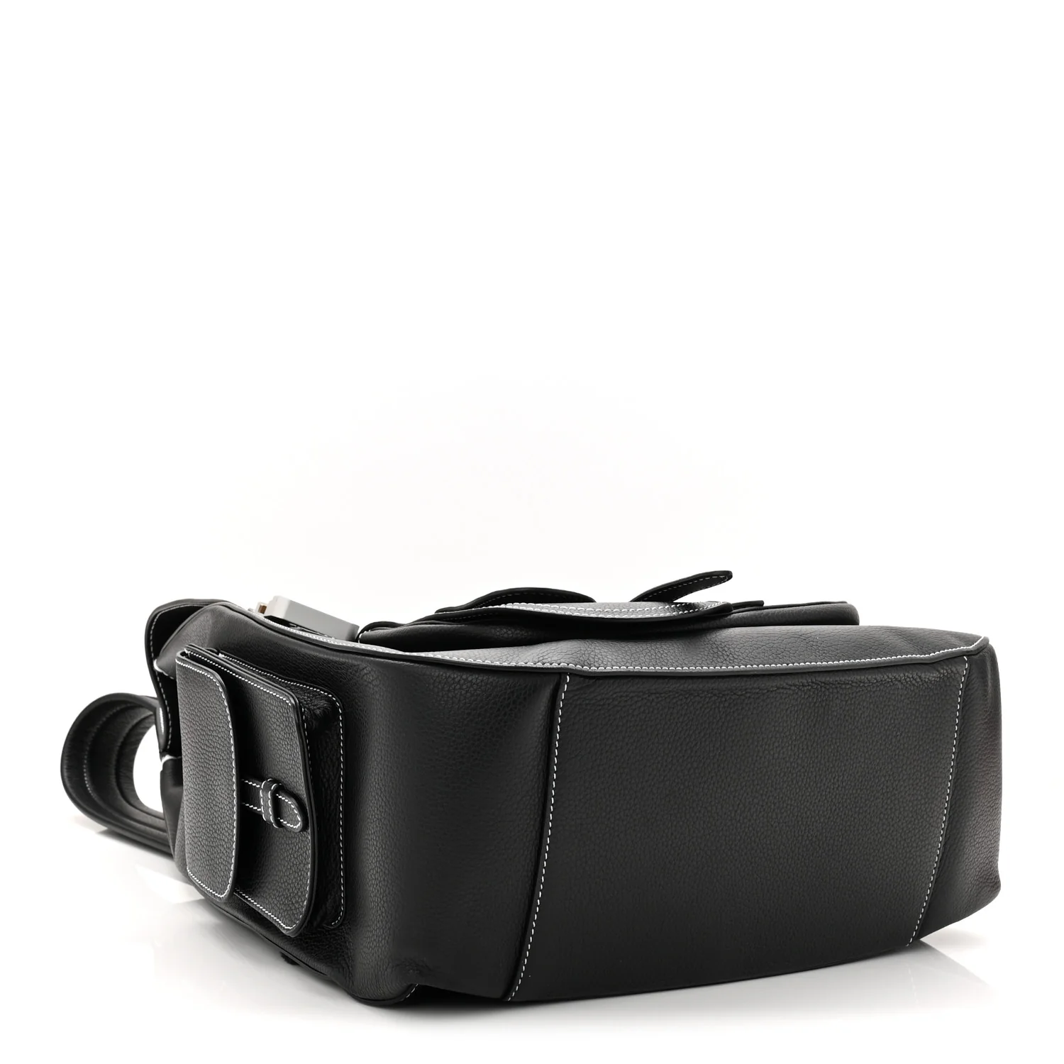 Grained Calfskin Maxi Gallop Backpack Black - Image 4
