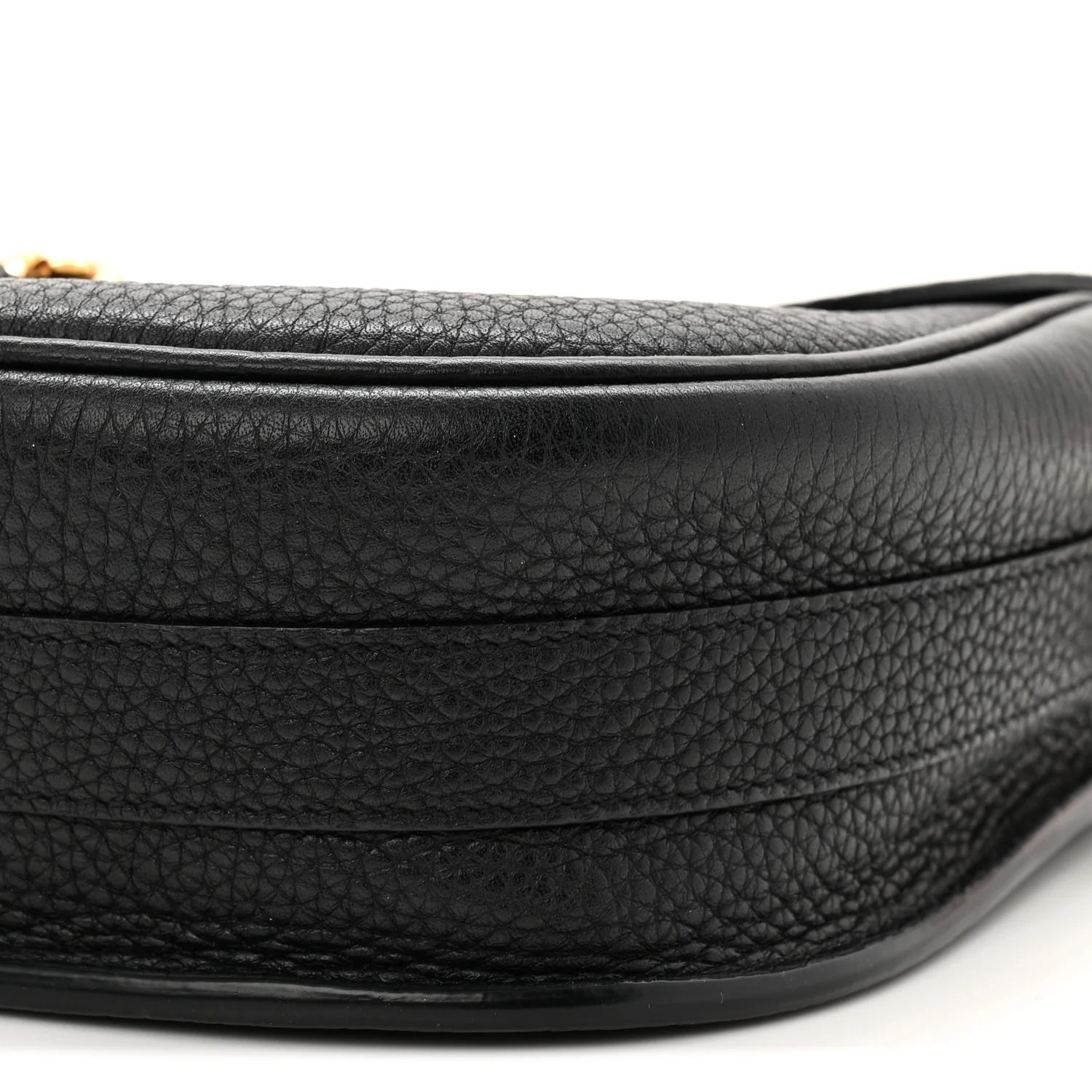 Grained Calfskin Medium Bobby Flap Black - Image 9
