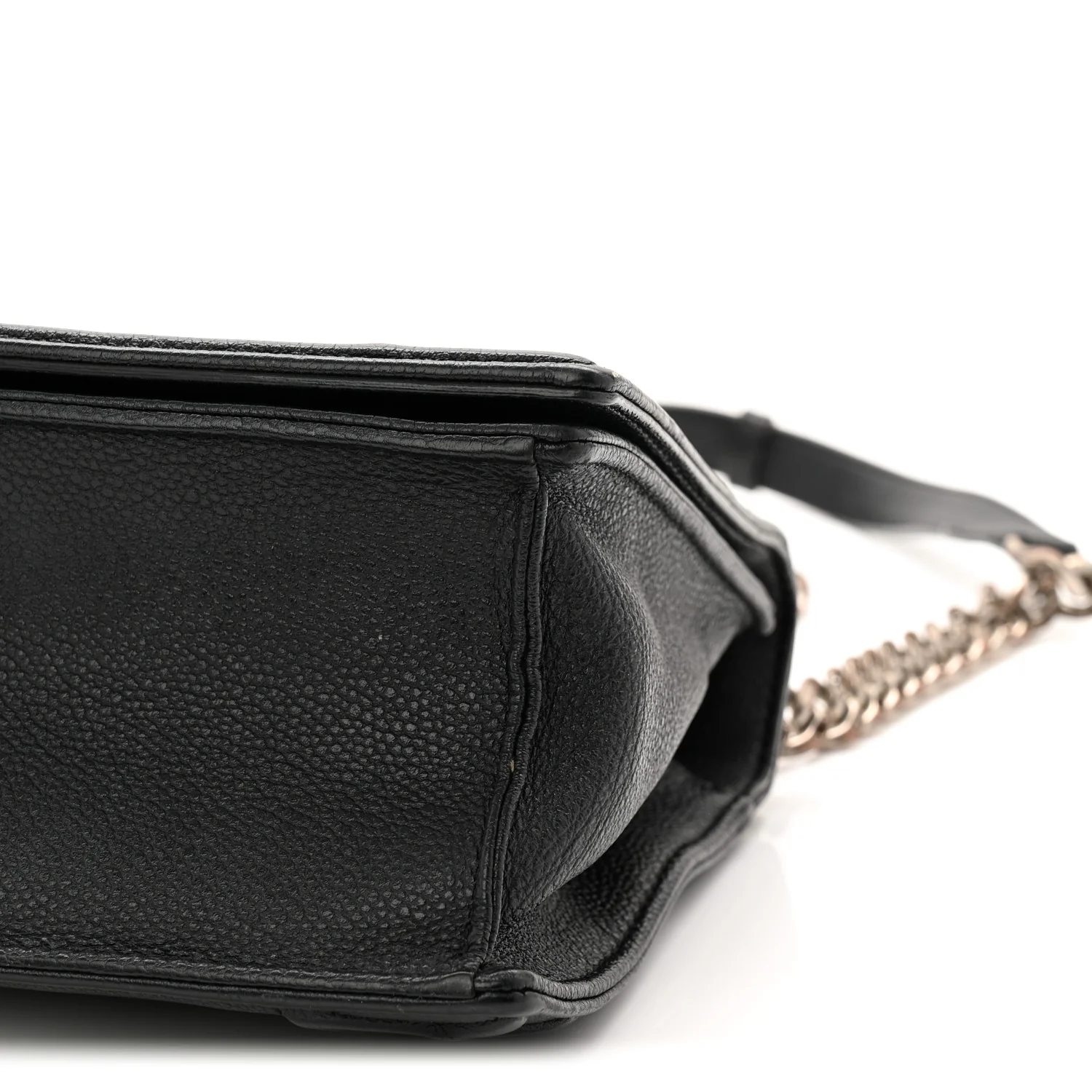 Grained Calfskin Medium Diorama Flap Bag Black - Image 10