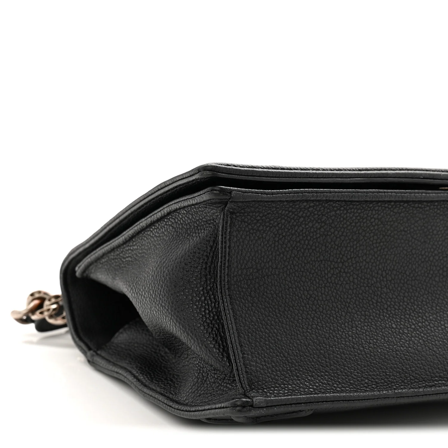 Grained Calfskin Medium Diorama Flap Bag Black - Image 9