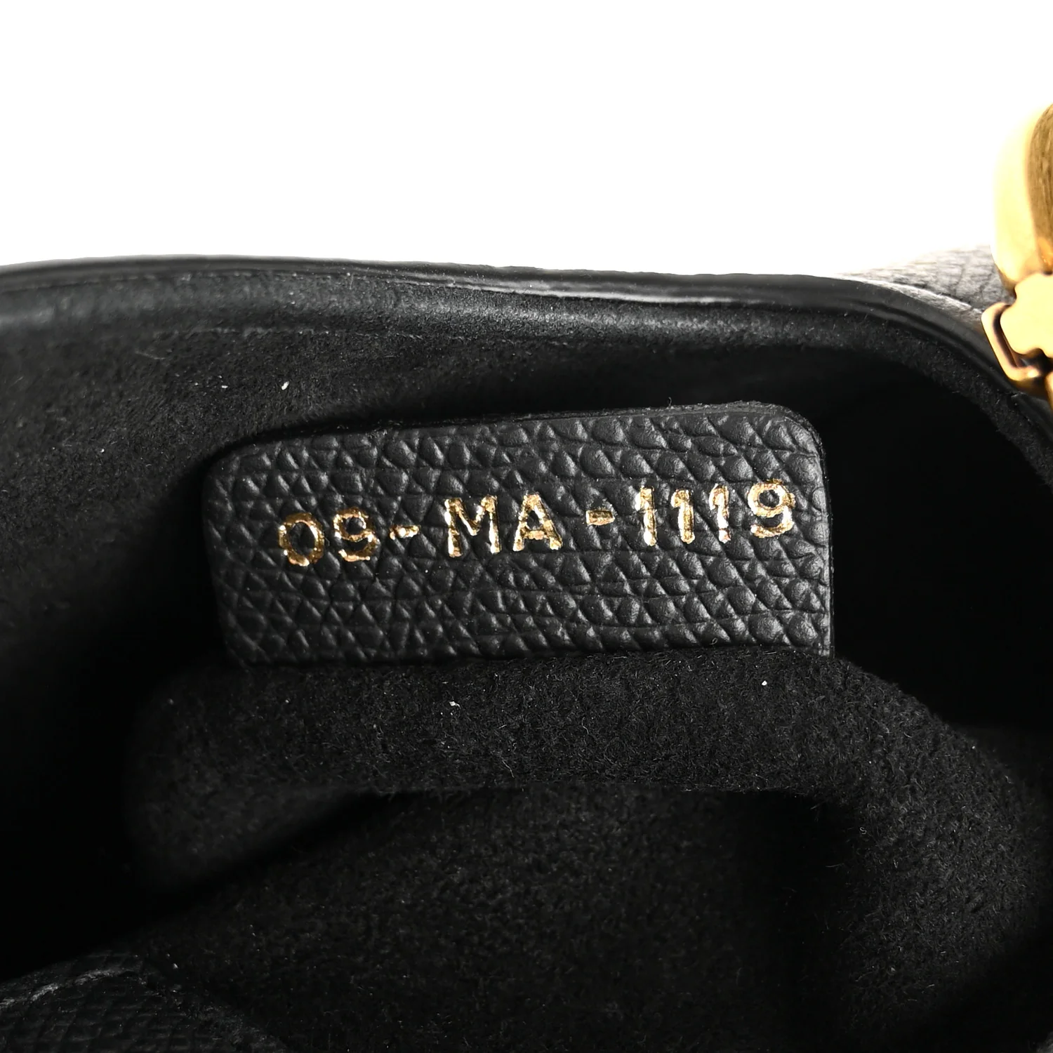 Grained Calfskin Mini Saddle Bag Black - Image 7