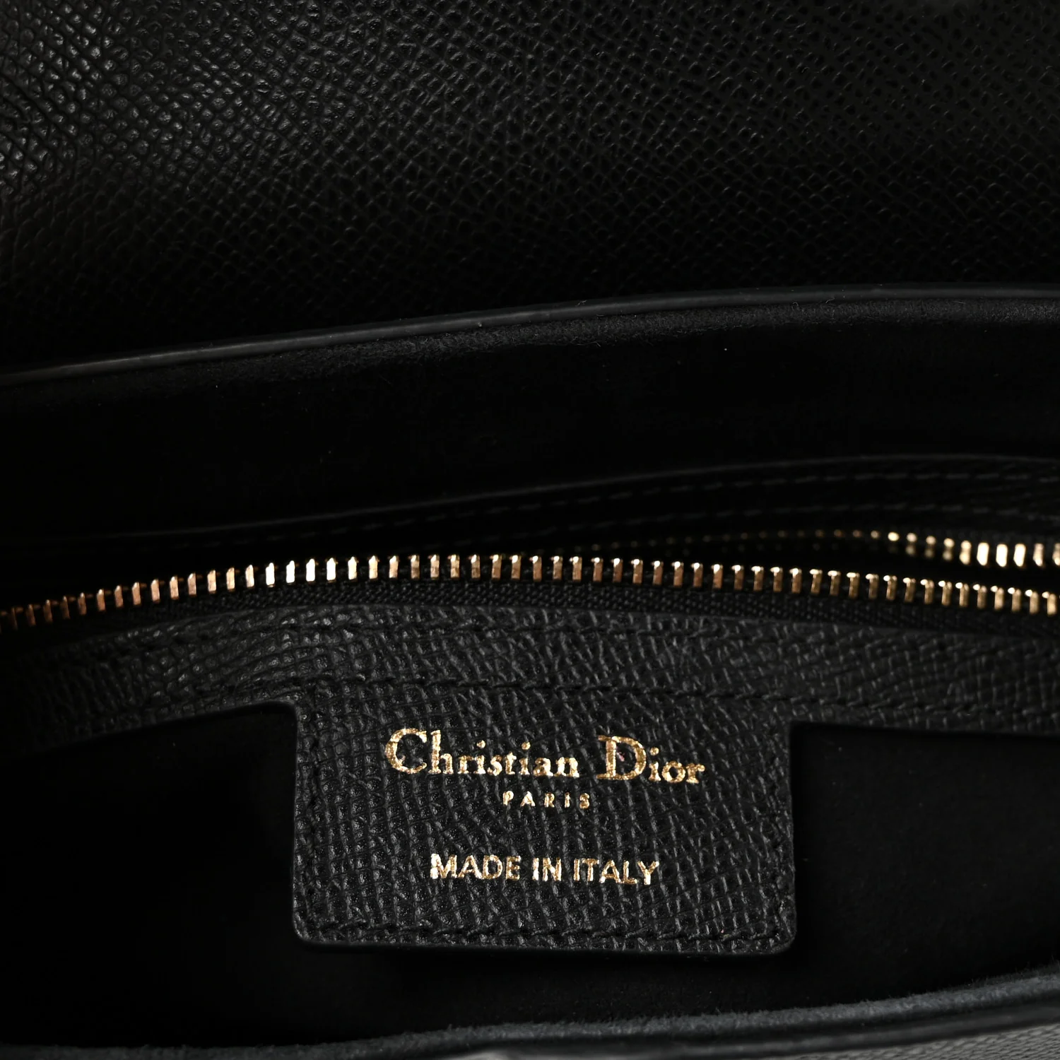 Grained Calfskin Saddle Bag Black - Image 6