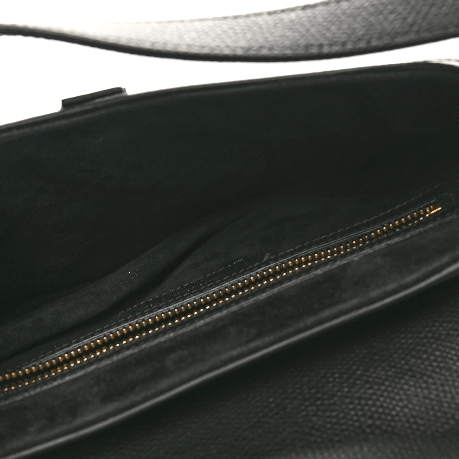 Grained Calfskin Saddle Bag Black - Image 5