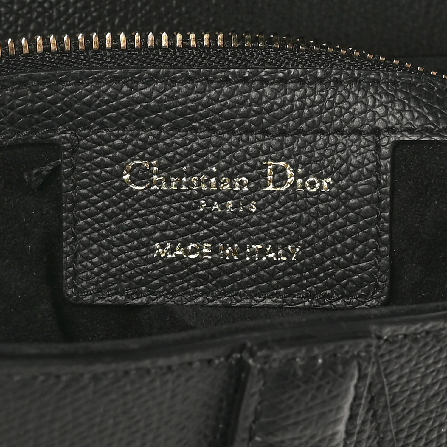 Grained Calfskin Saddle Bag Black - Image 6
