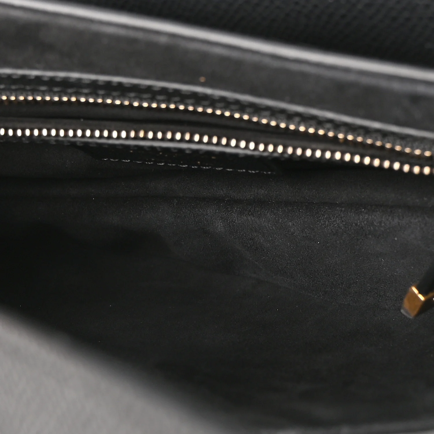 Grained Calfskin Saddle Bag Black - Image 5