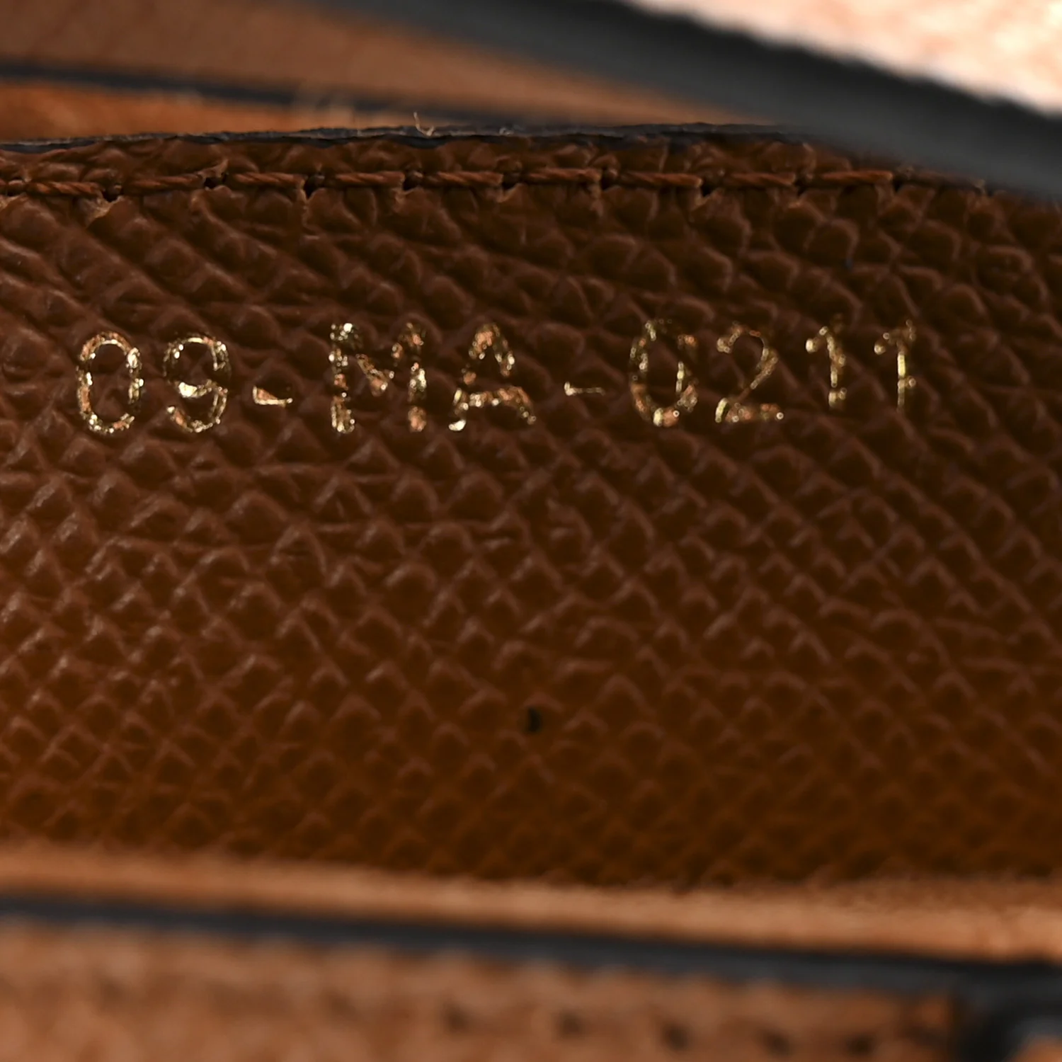 Grained Calfskin Saddle Bag Golden Saddle - Image 7