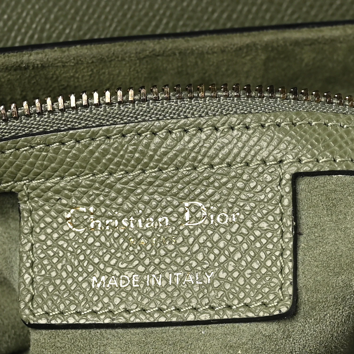 Grained Calfskin Saddle Bag Sage - Image 6