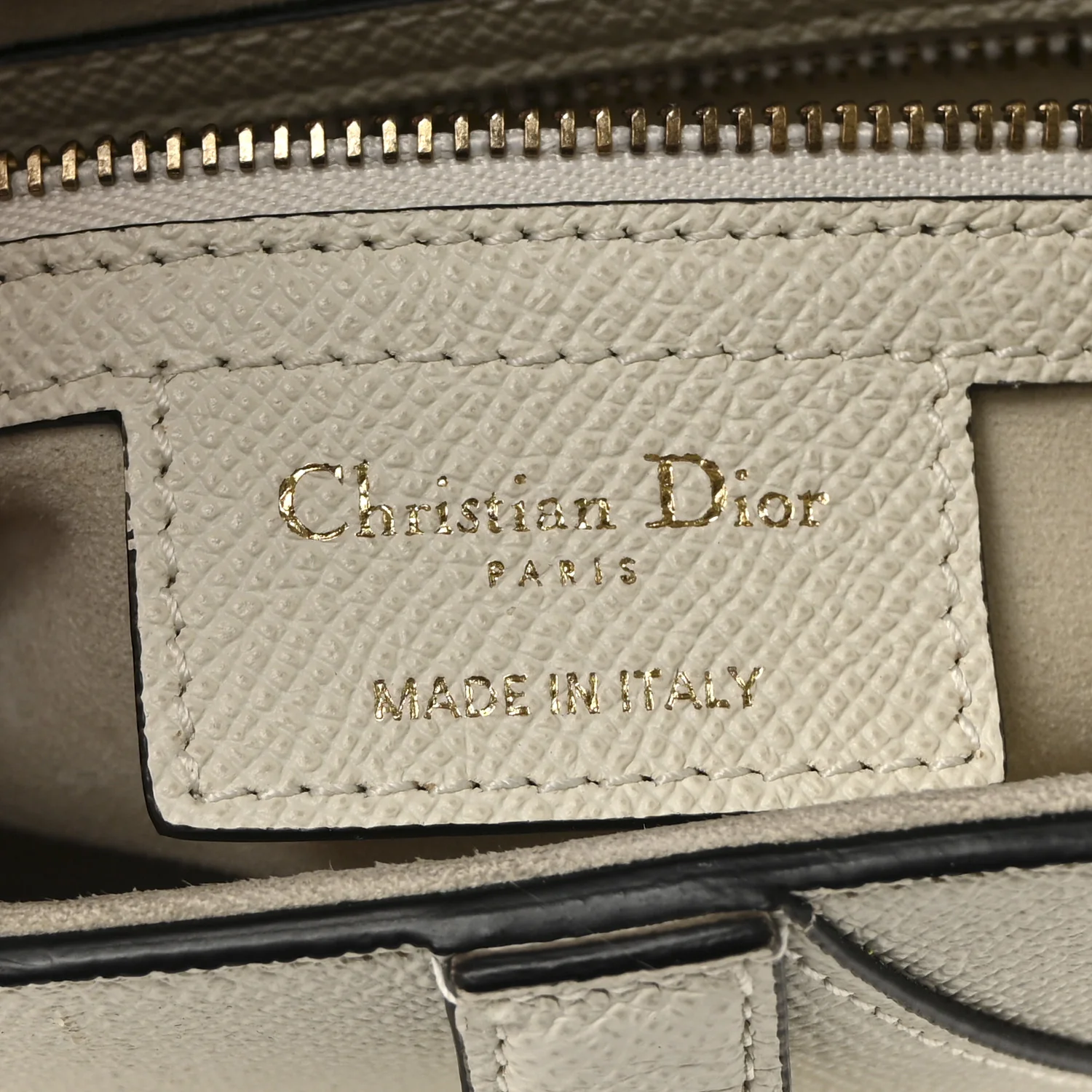 Grained Calfskin Saddle Bag White - Image 6