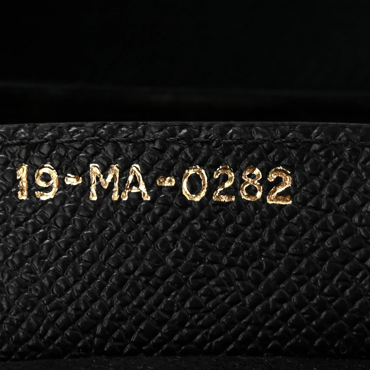 Grained Calfskin Saddle Bag With Strap Black - Image 7