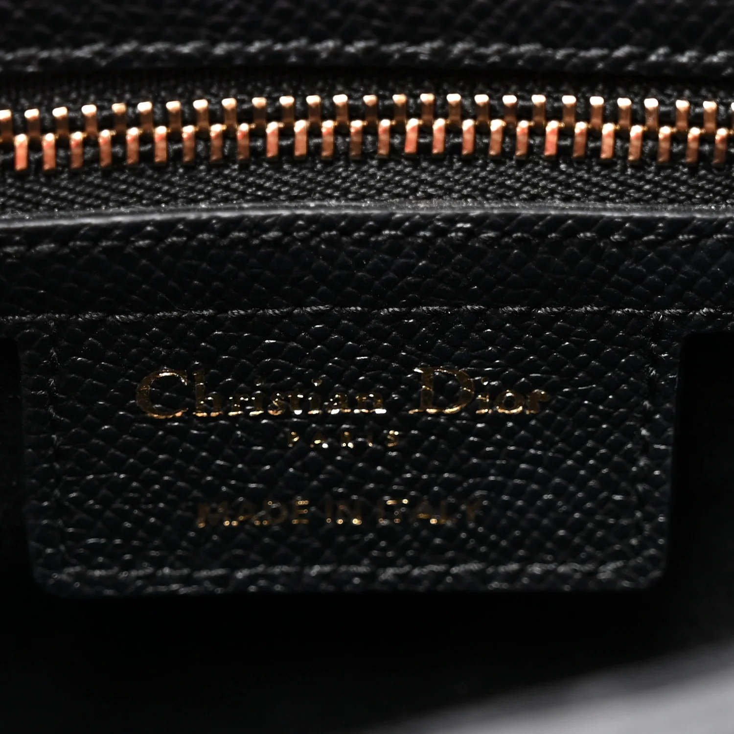 Grained Calfskin Saddle Bag With Strap Black - Image 6