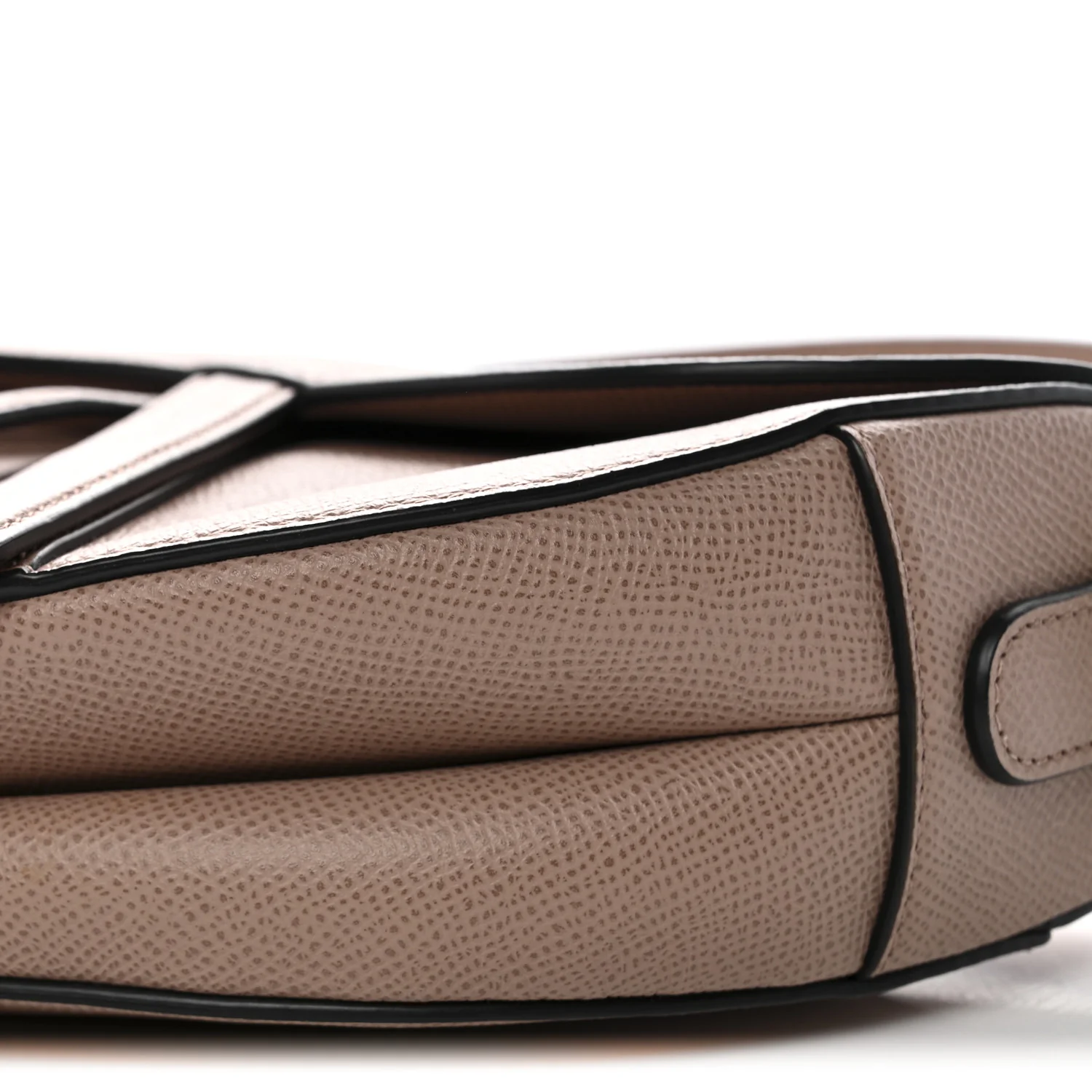 Grained Calfskin Saddle Bag With Strap Blush - Image 10