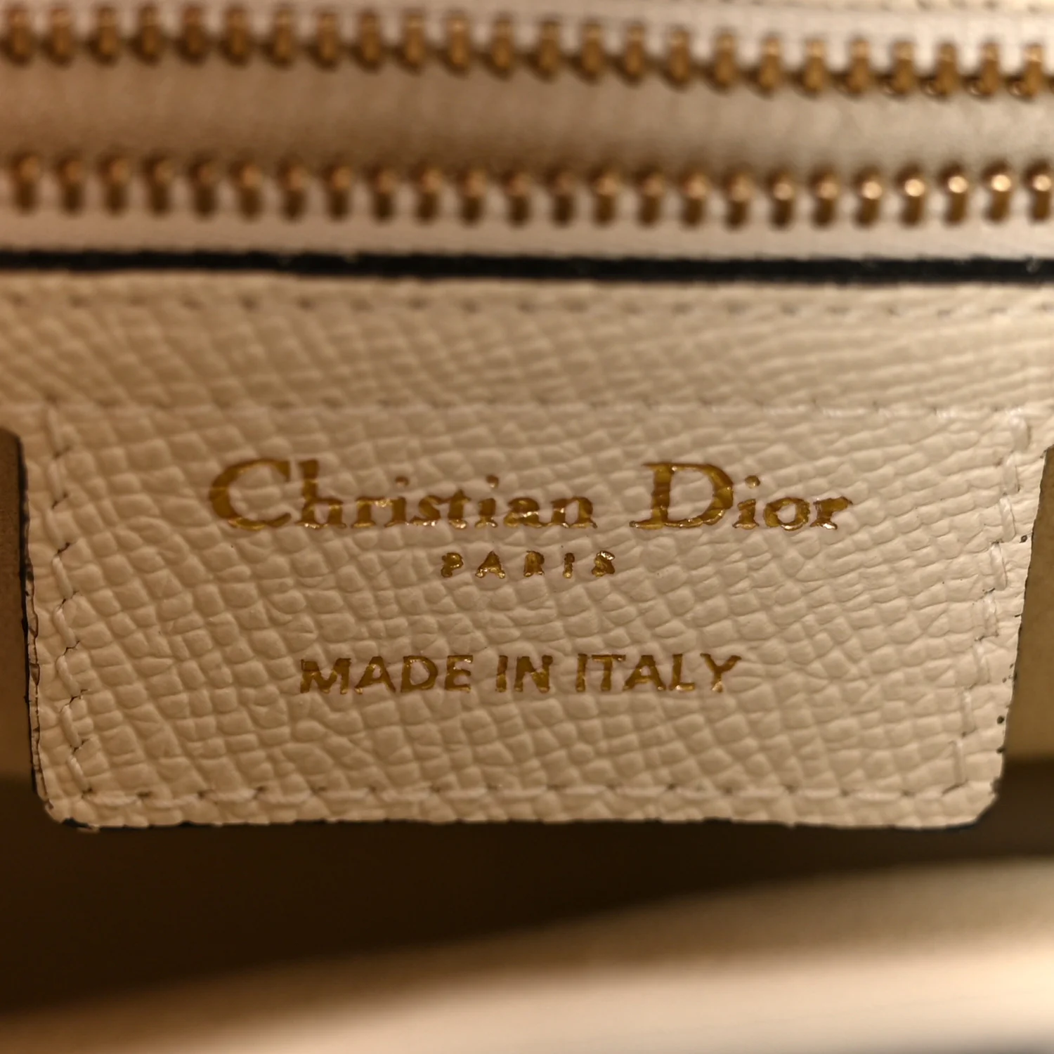 Grained Calfskin Saddle Bag With Strap Latte - Image 6