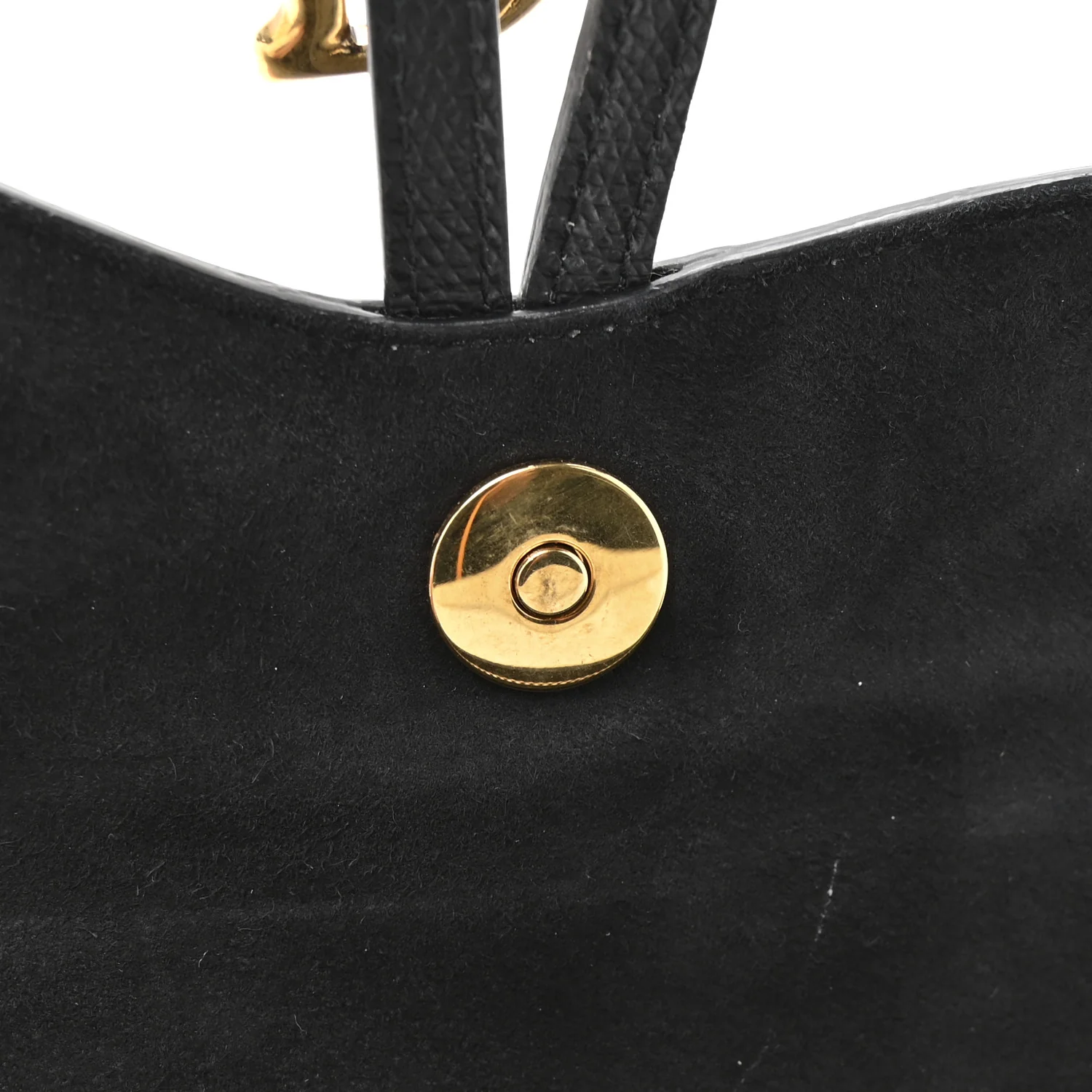 Grained Calfskin Saddle Belt Bag Black - Image 12