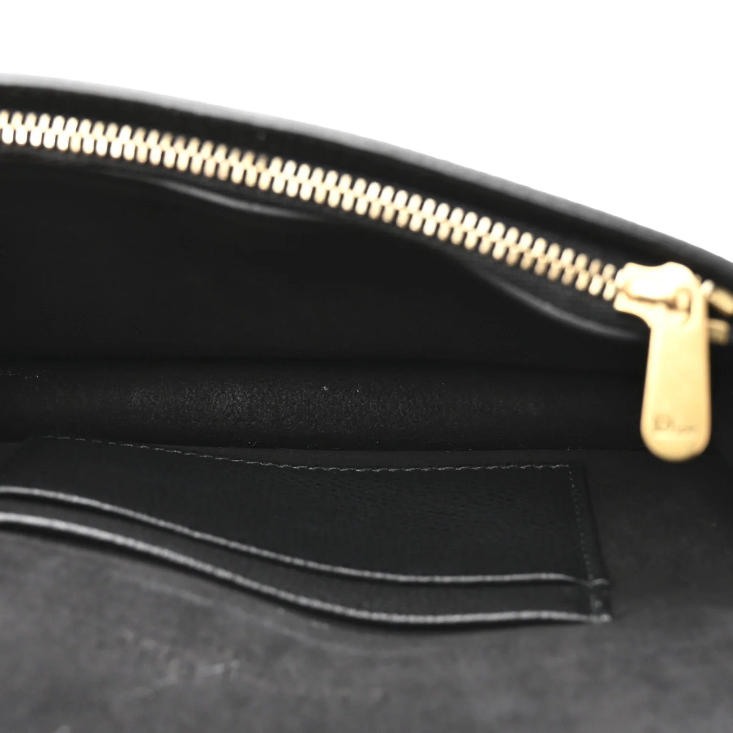 Grained Calfskin Saddle Belt Bag Black - Image 5