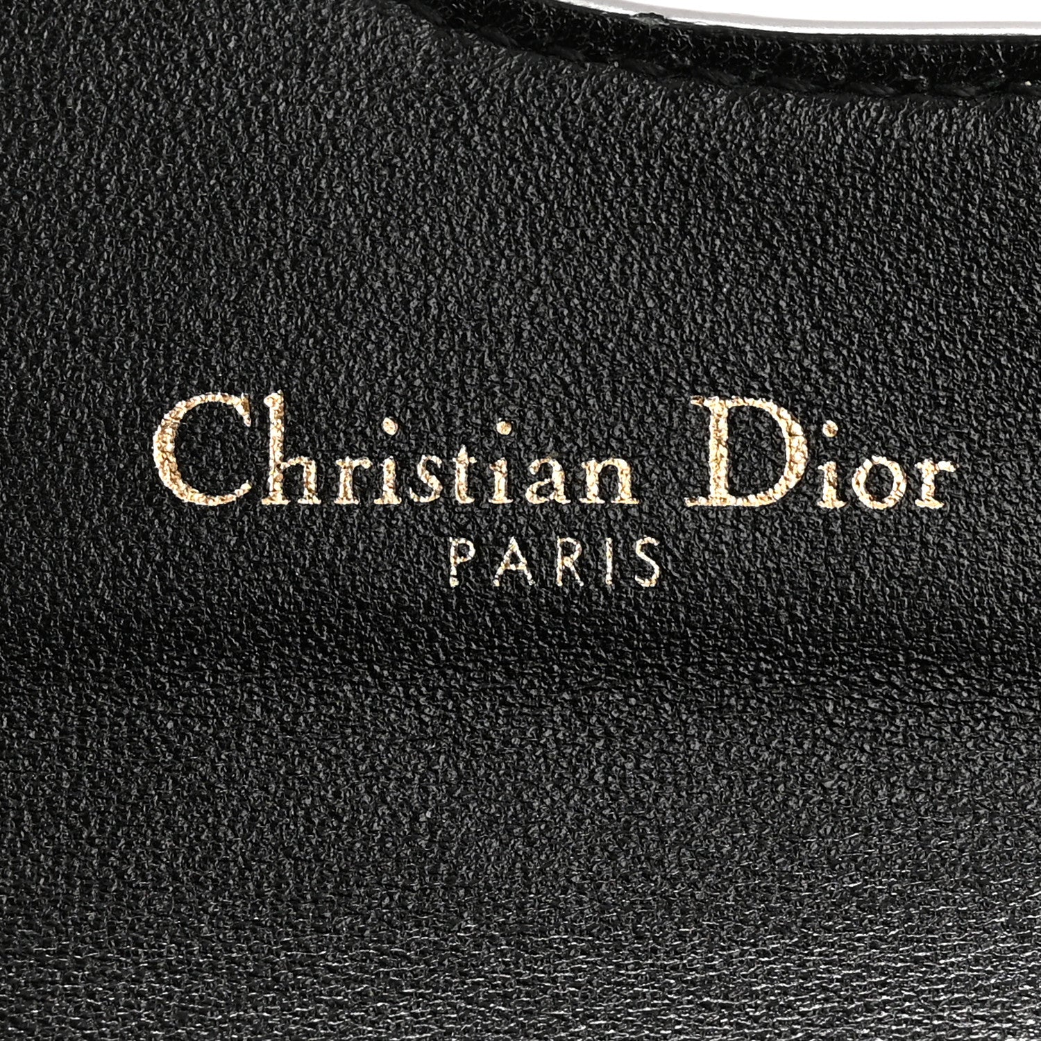 Grained Calfskin Saddle Card Holder Black - Image 6