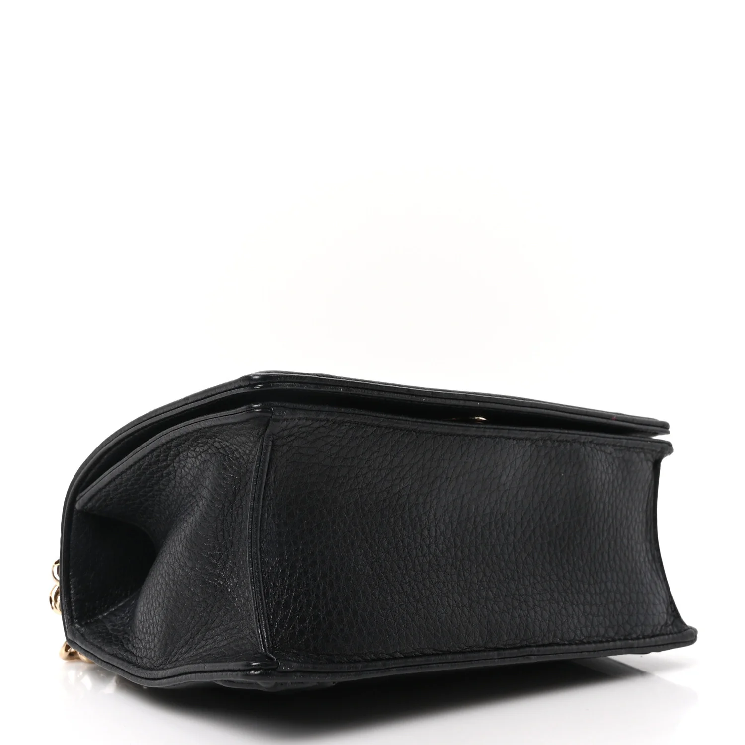 Grained Calfskin Small Diorama Flap Bag Black - Image 4