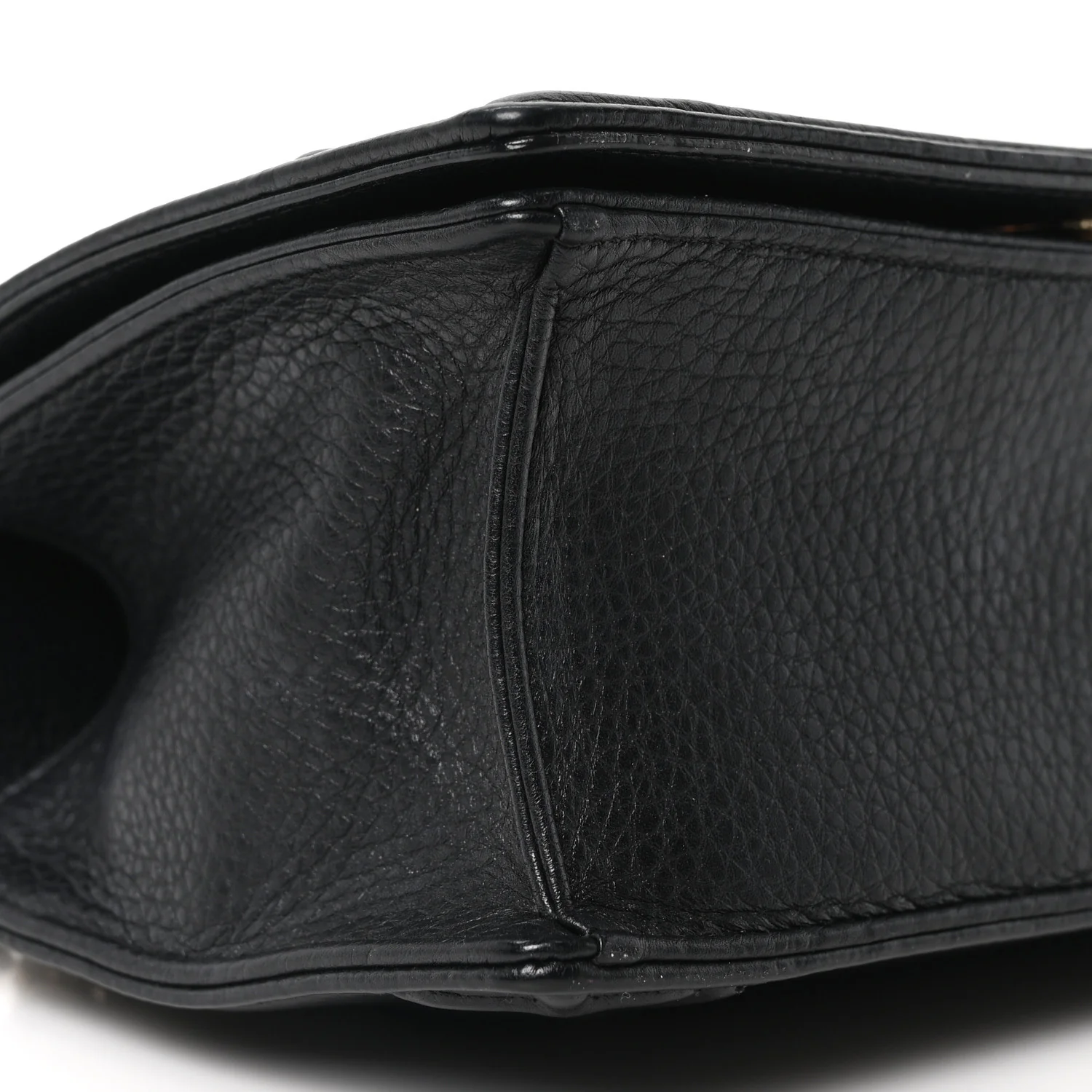 Grained Calfskin Small Diorama Flap Bag Black - Image 9