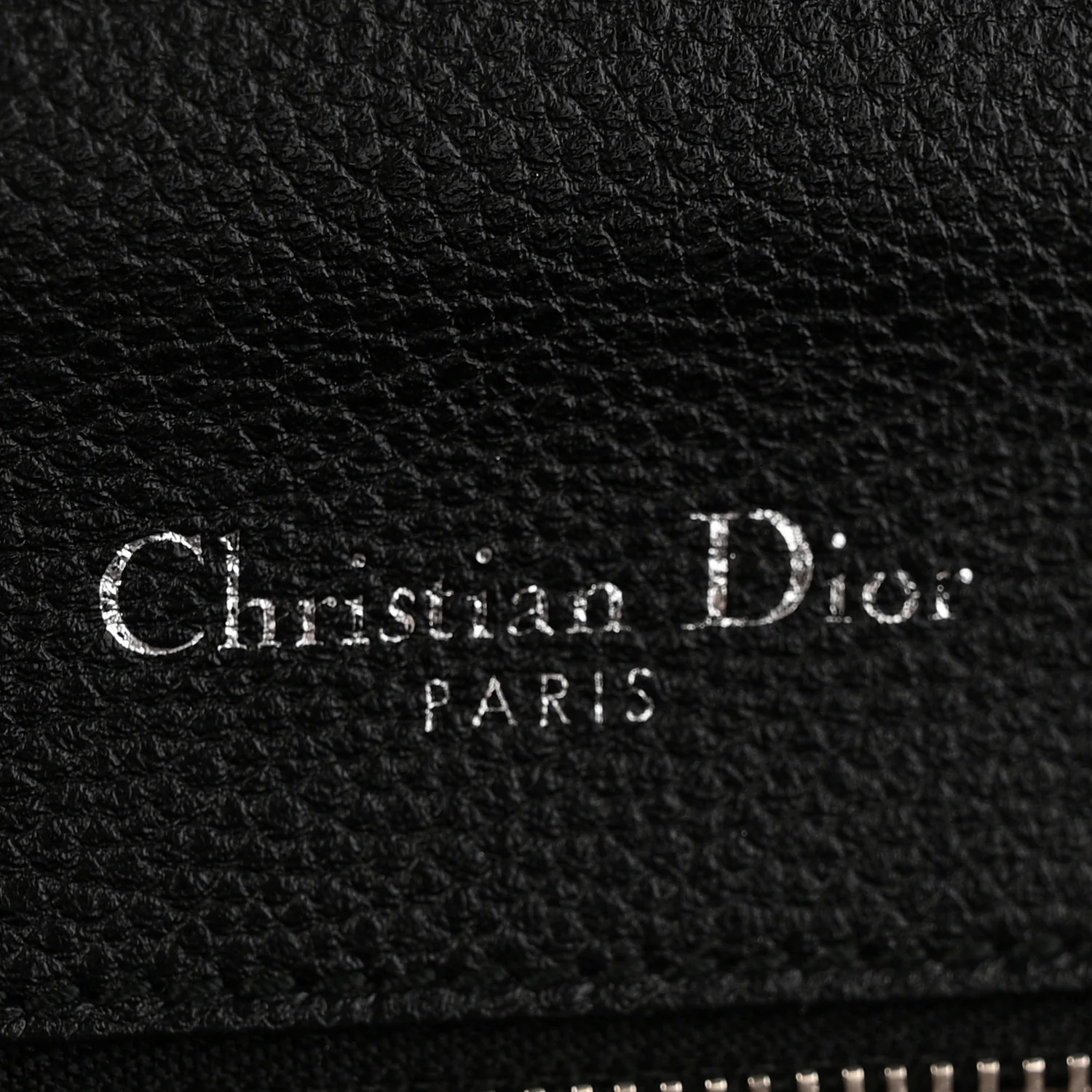Grained Calfskin Small Diorama Flap Bag Black - Image 6