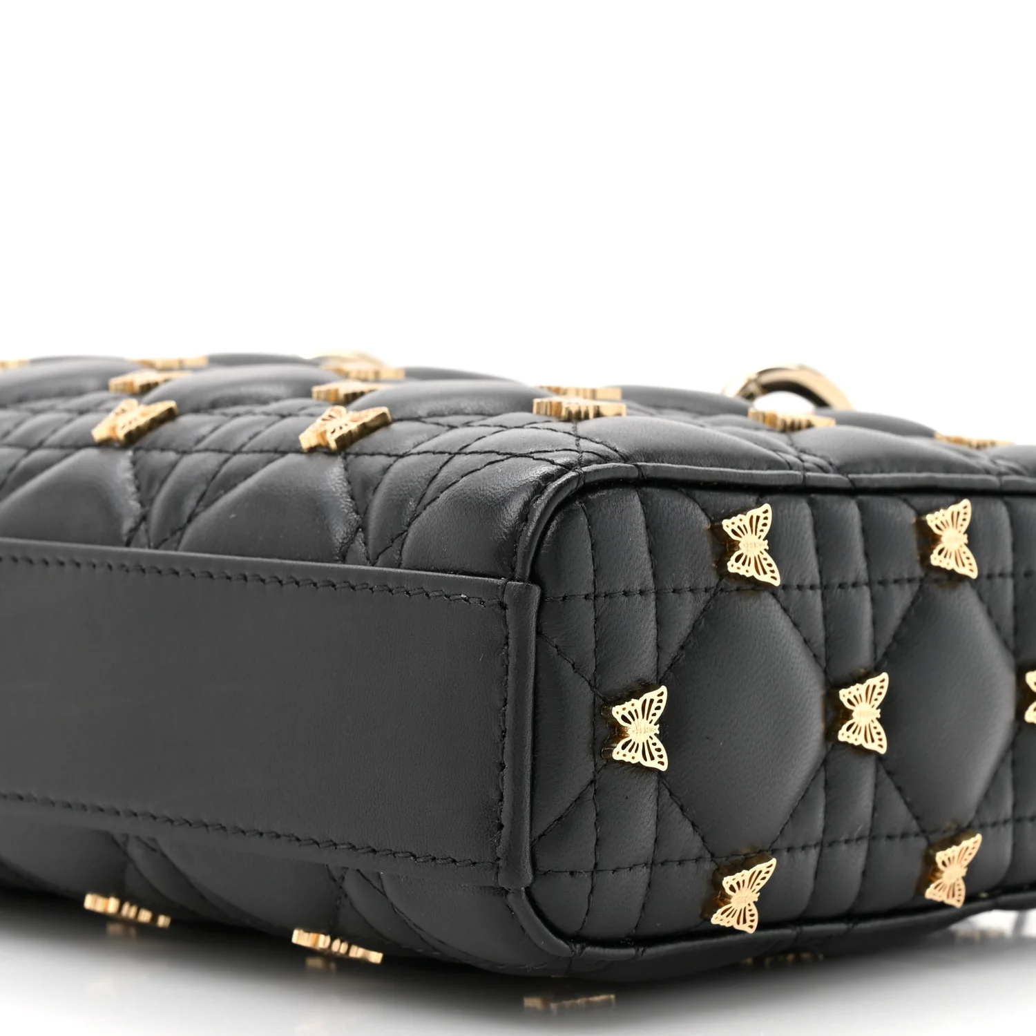 Lambskin Butterfly Cannage Lady D-Joy Black - Image 9