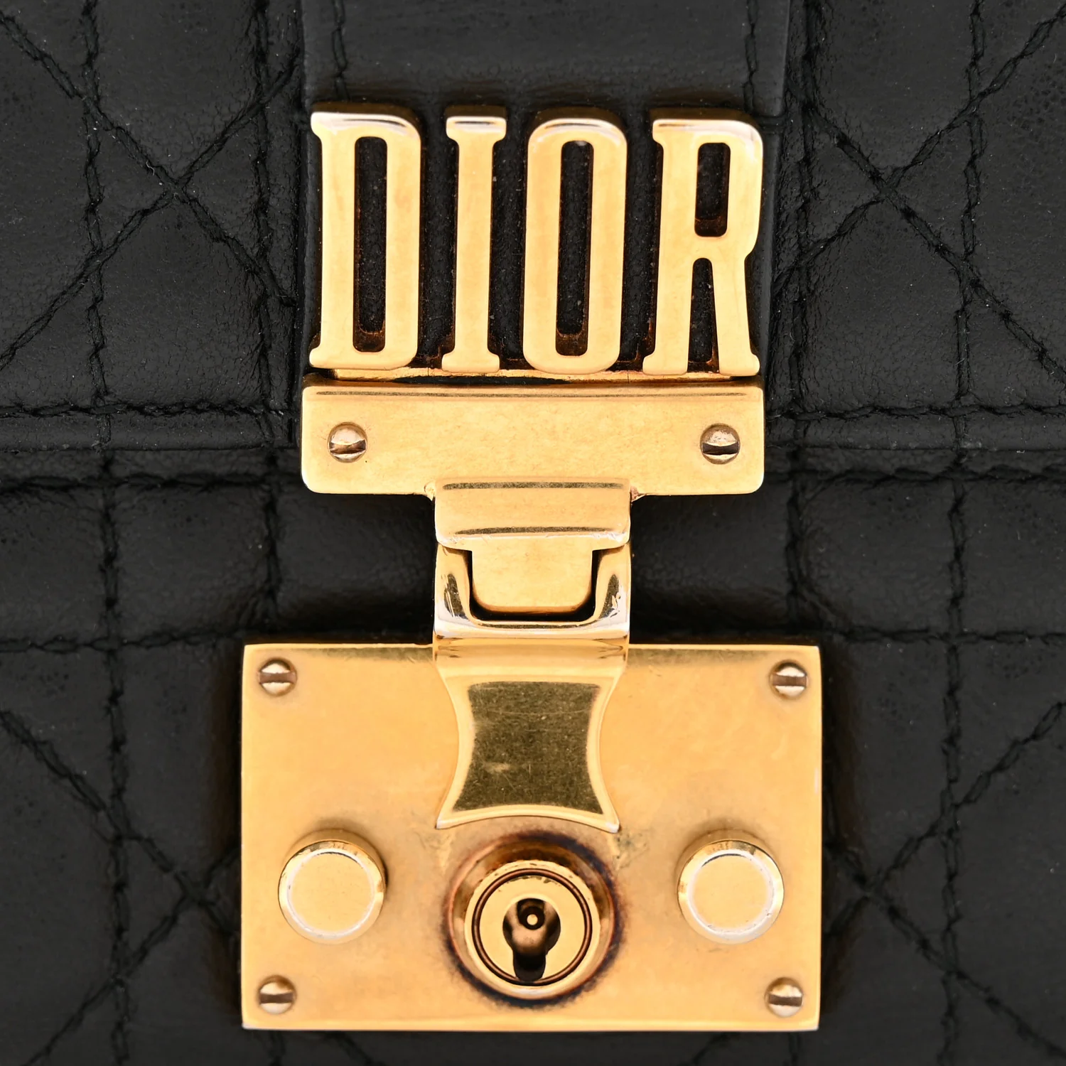 Lambskin Cannage Dioraddict Flap Wallet Black - Image 8