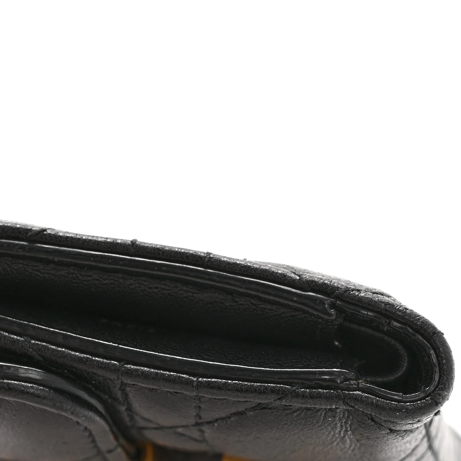 Lambskin Cannage Dioraddict Flap Wallet Black - Image 9