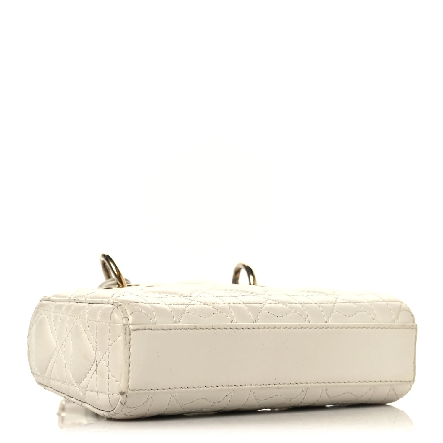 Lambskin Cannage Dioramour Micro Lady D-Joy Latte - Image 4
