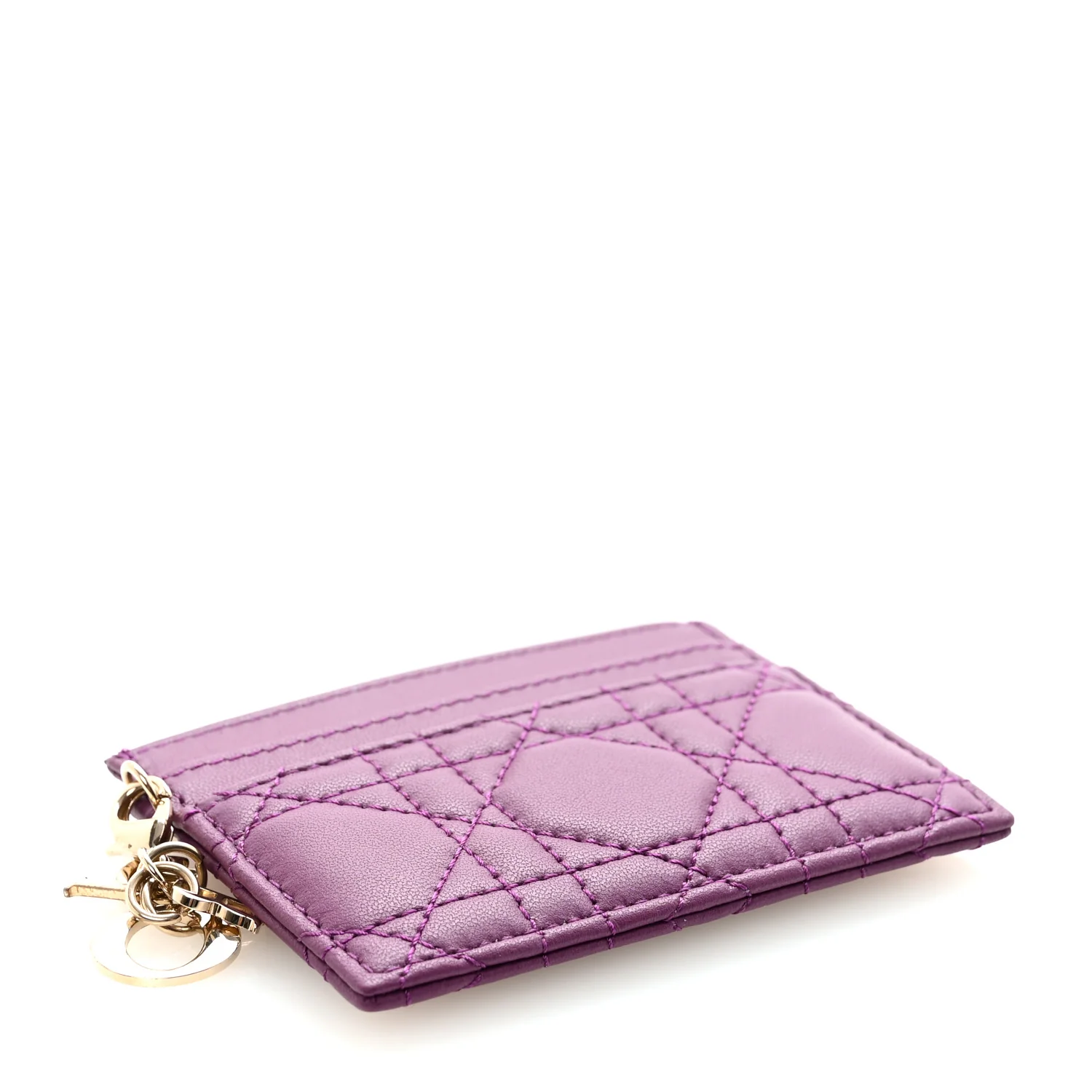 Lambskin Cannage Lady Dior Card Holder More - Image 4