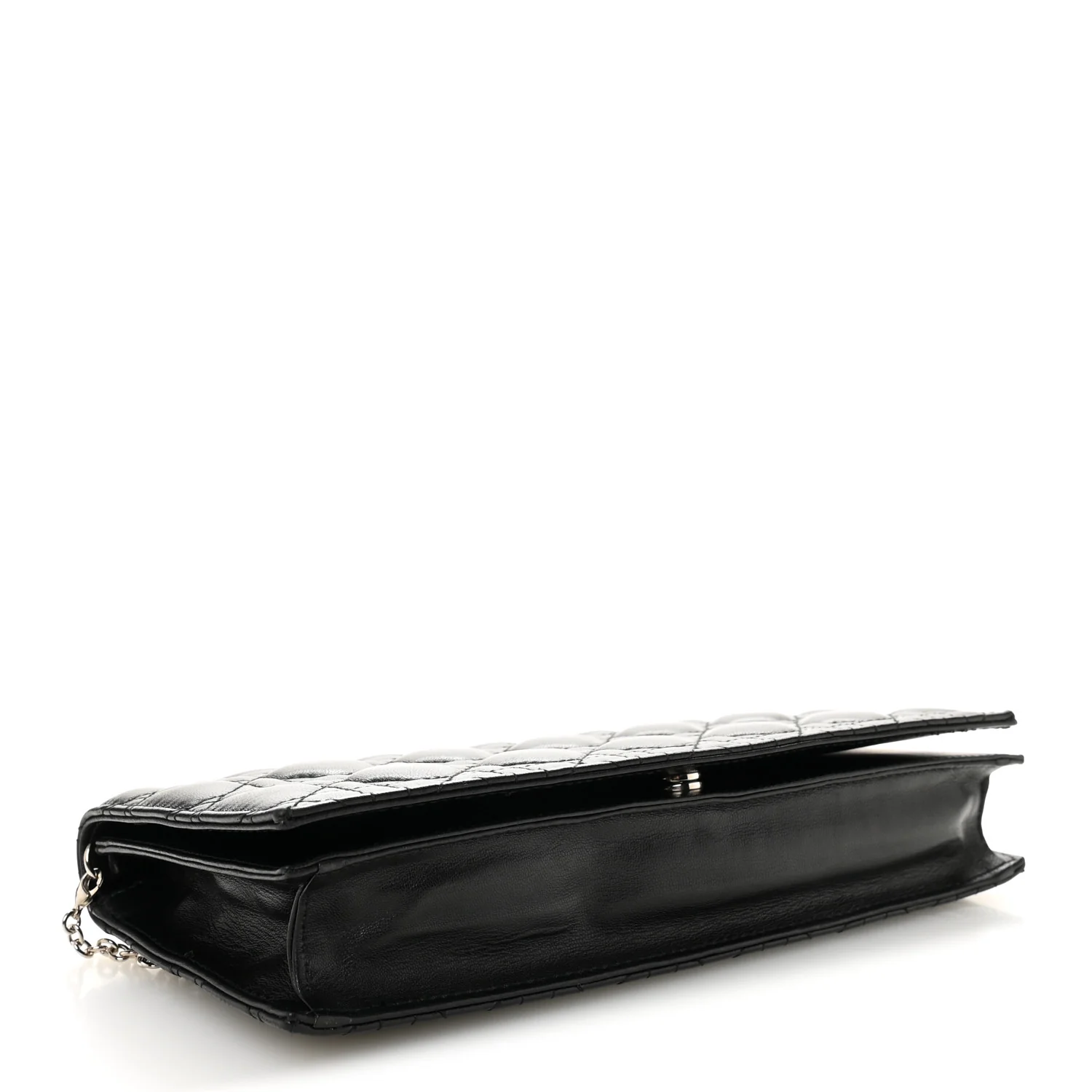 Lambskin Cannage Lady Dior Convertible Clutch Black - Image 4