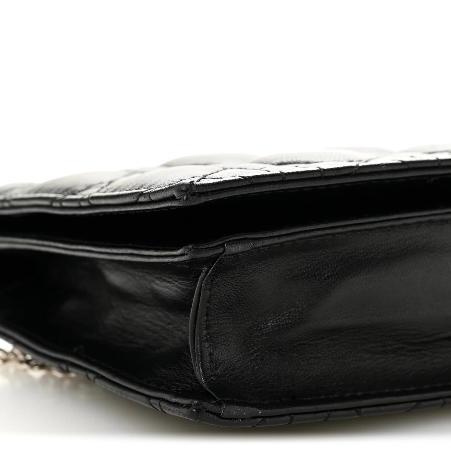 Lambskin Cannage Lady Dior Convertible Clutch Black - Image 8