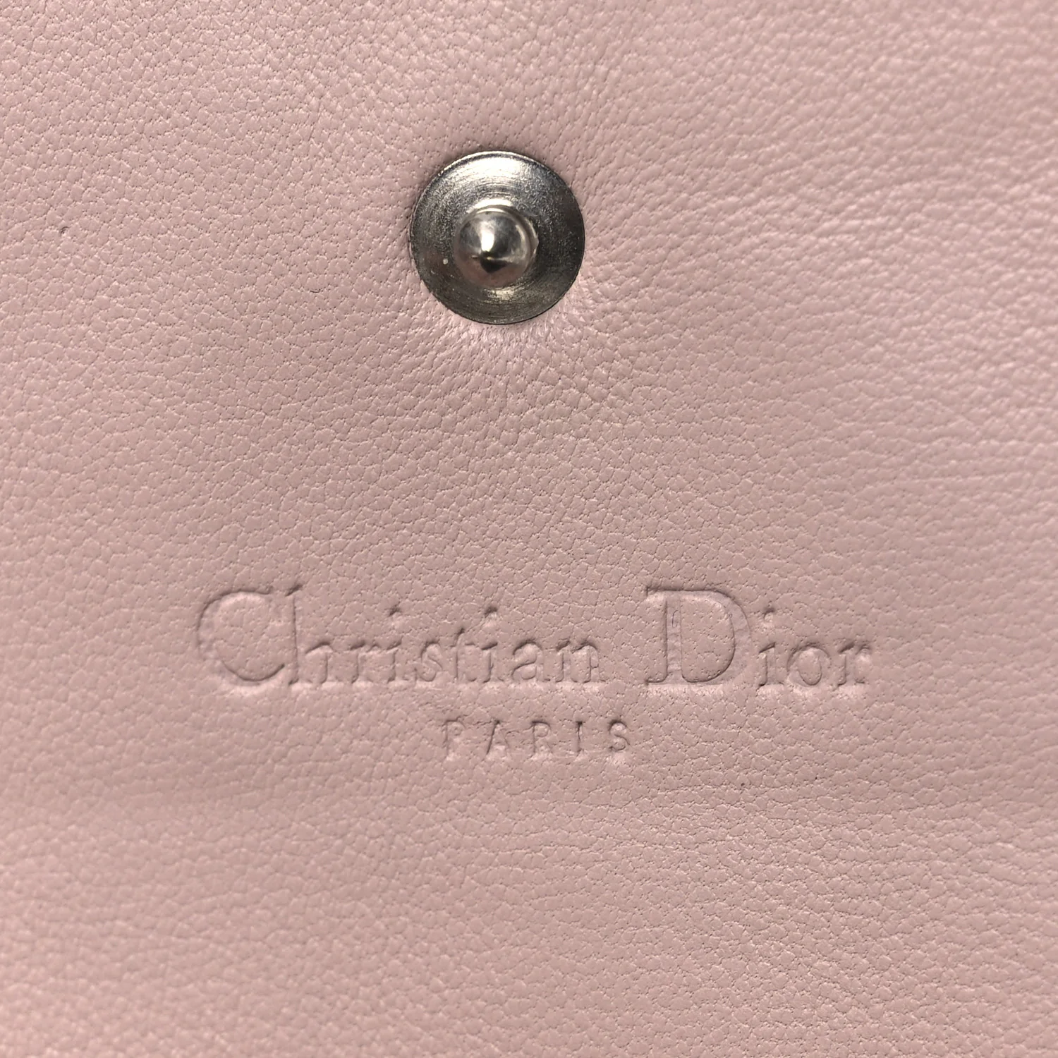 Lambskin Cannage Lady Dior Rendezvous Wallet On Chain Light Pink - Image 6