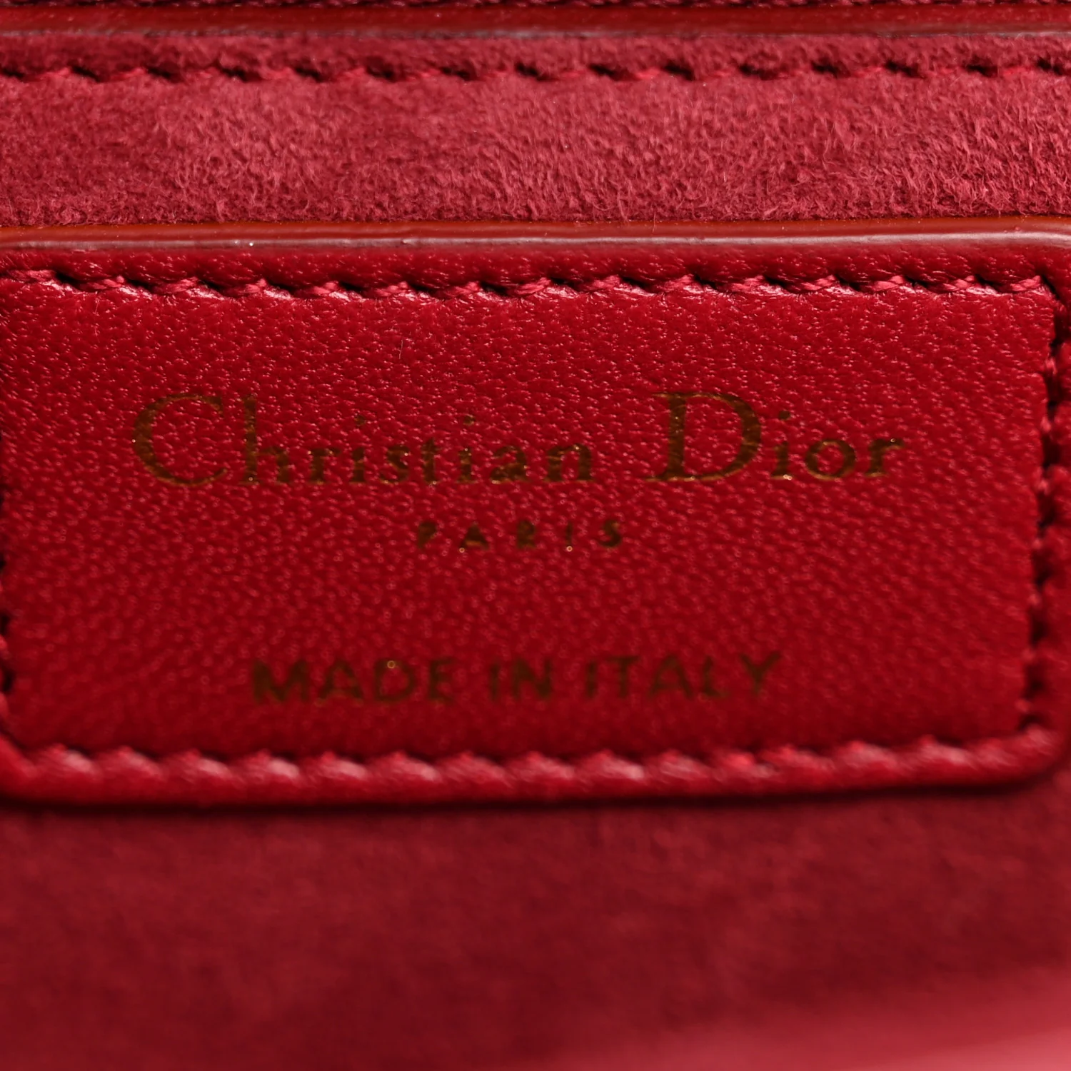 Lambskin Cannage Large Dioraddict Flap Red - Image 15