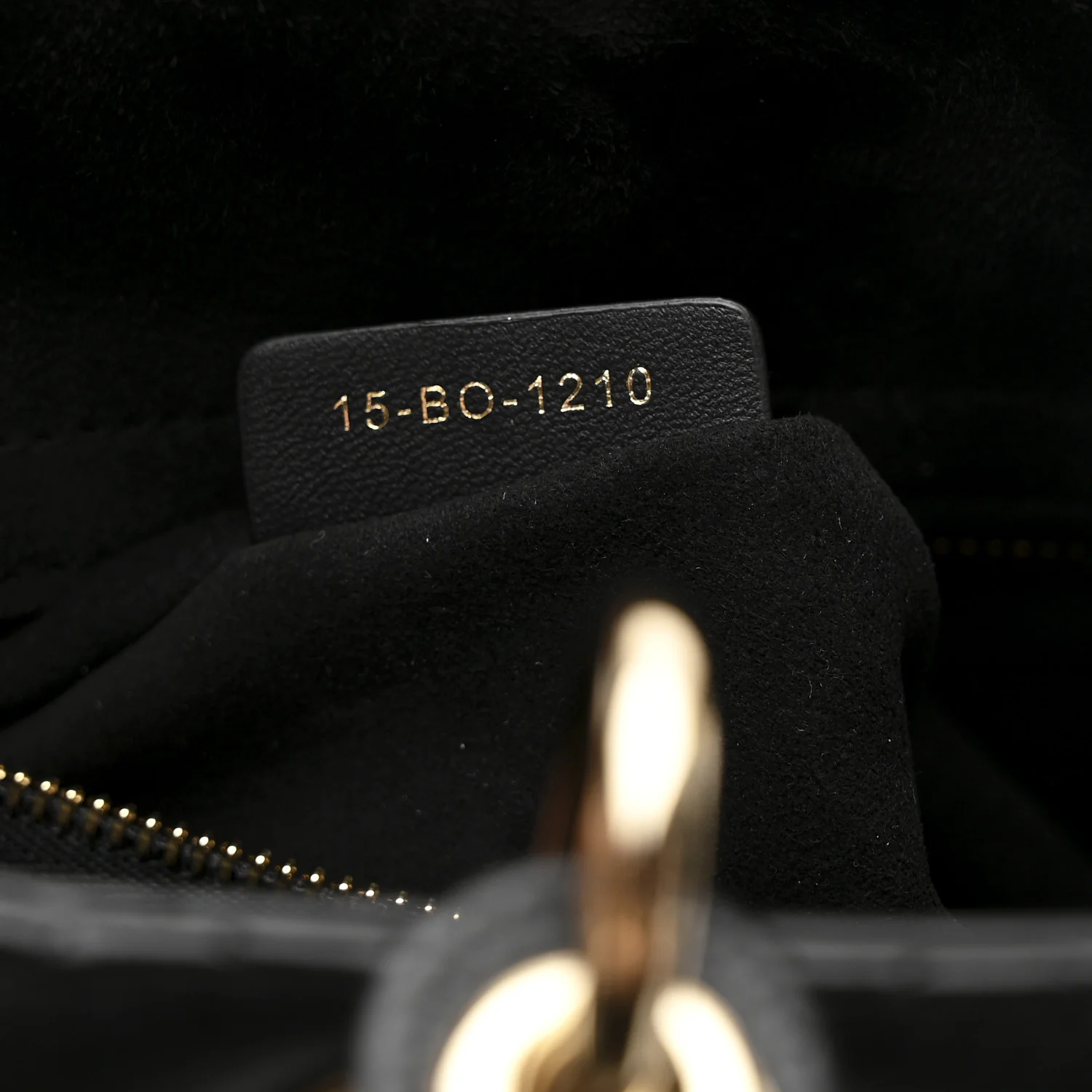 Lambskin Cannage Large Lady Dior Black - Image 7