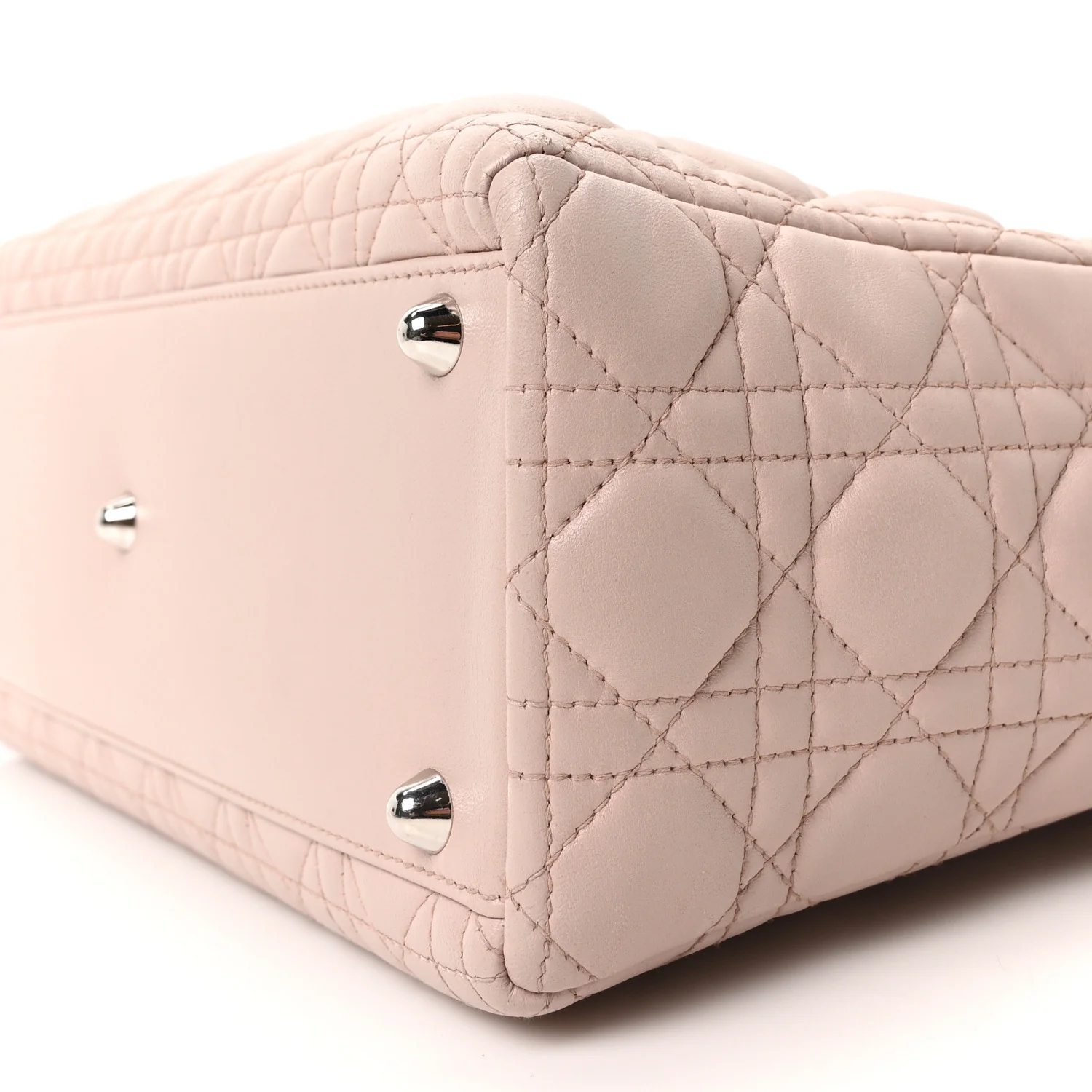 Lambskin Cannage Large Lady Dior Light Pink - Image 10