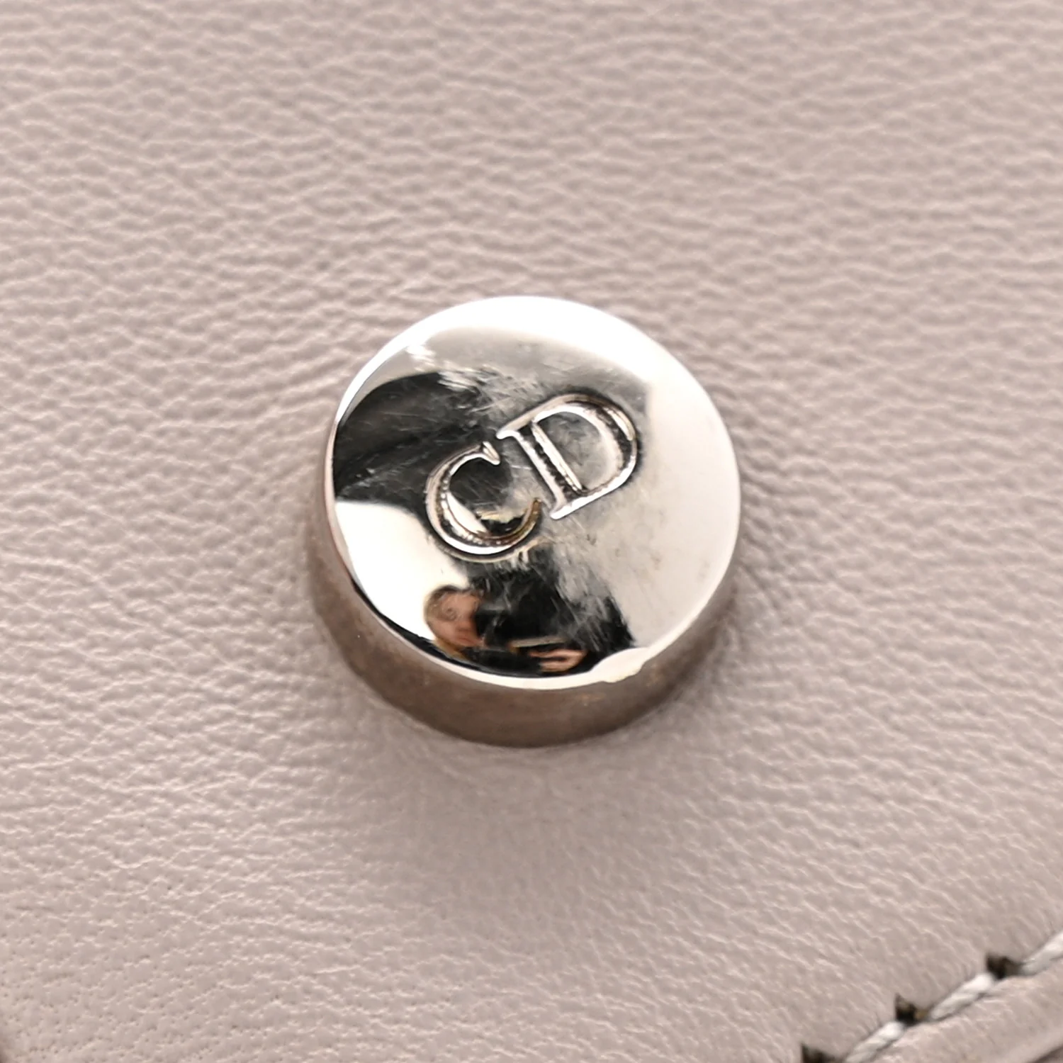 Lambskin Cannage Medium Granville Tote Grey - Image 12