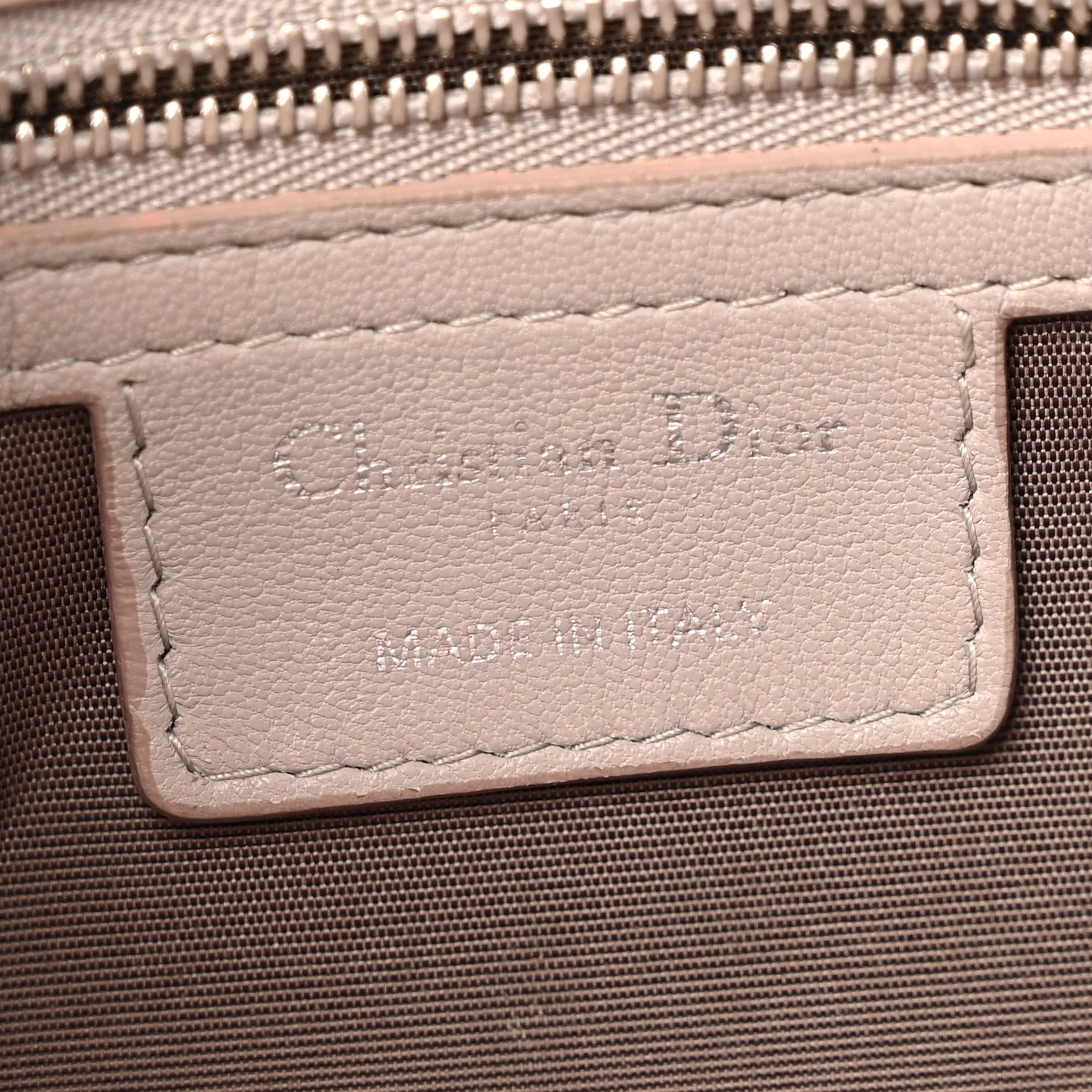 Lambskin Cannage Medium Granville Tote Grey - Image 6