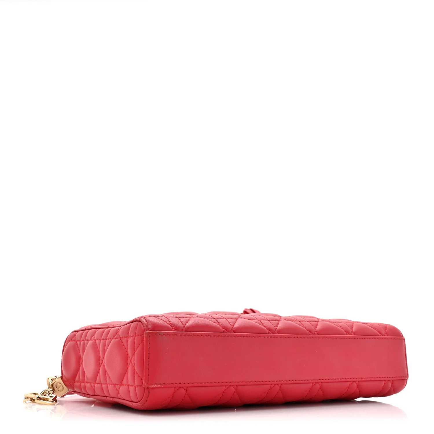 Lambskin Cannage Medium Lady D-Joy Red - Image 4