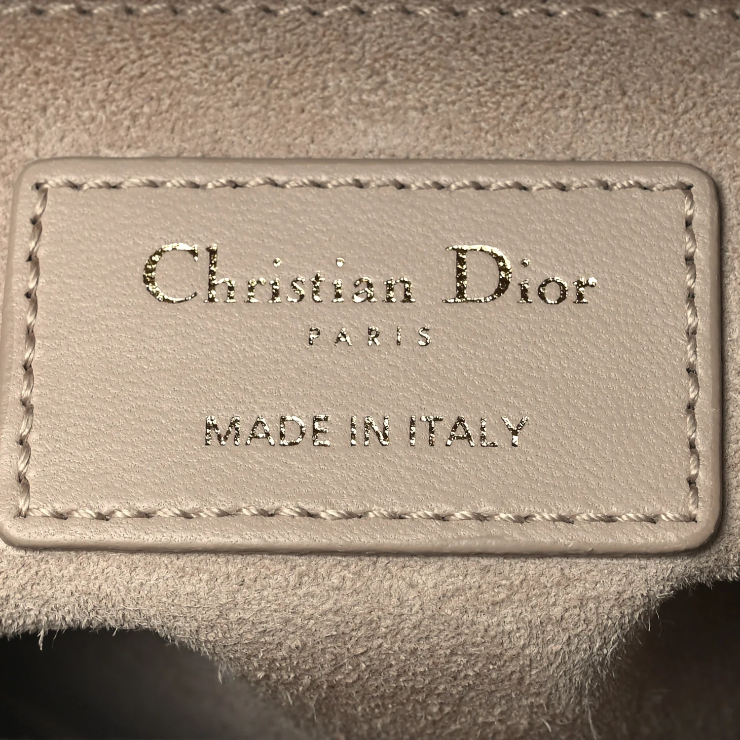 Lambskin Cannage Medium Lady Dior Beige - Image 6