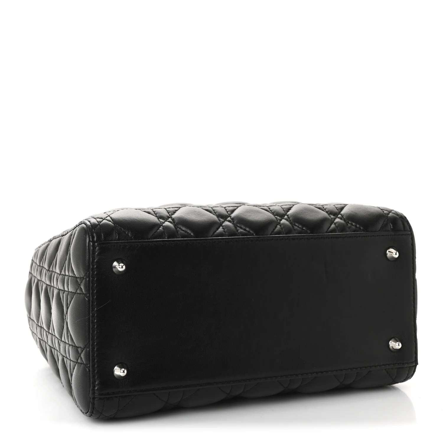Lambskin Cannage Medium Lady Dior Black - Image 4