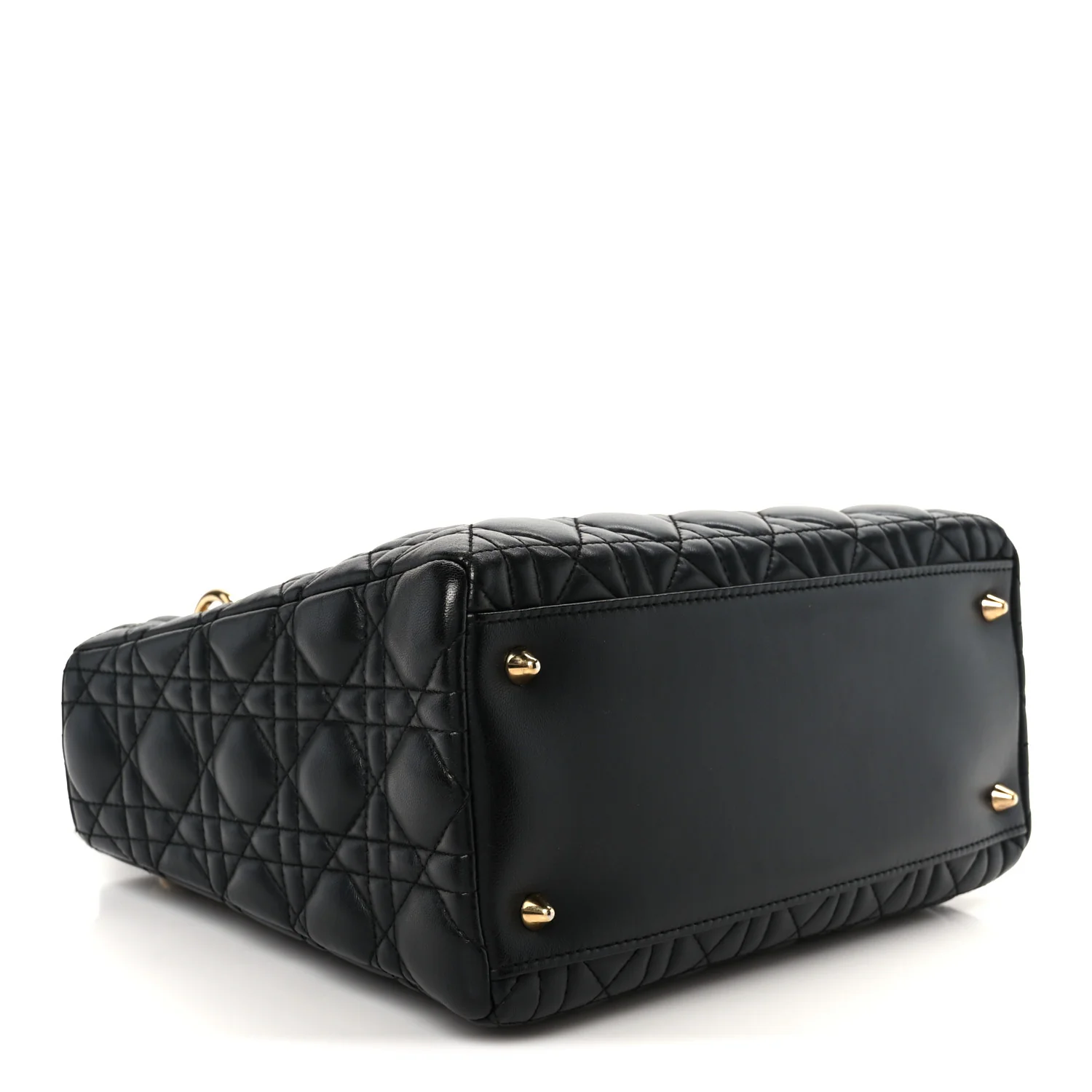 Lambskin Cannage Medium Lady Dior Black - Image 4