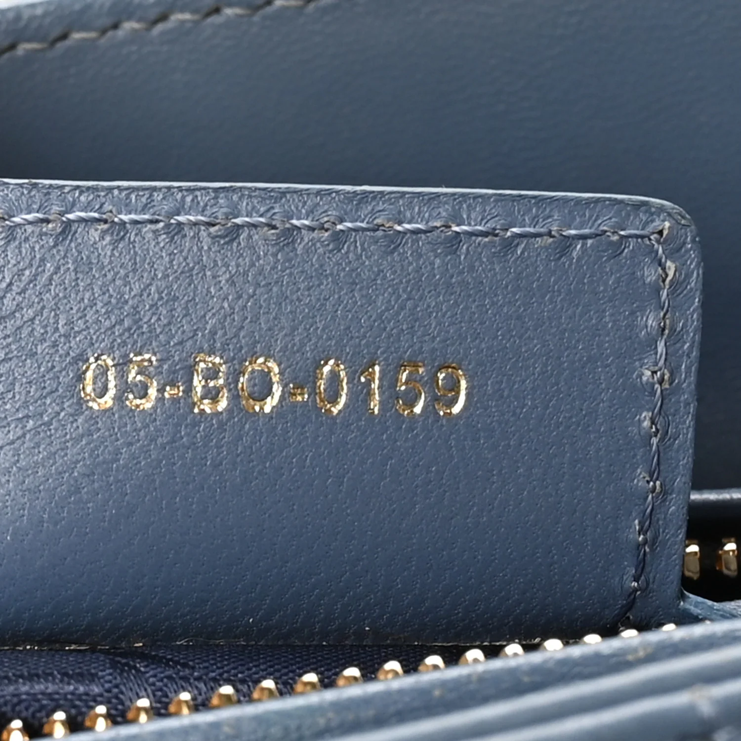 Lambskin Cannage Medium Lady Dior Denim Blue - Image 7