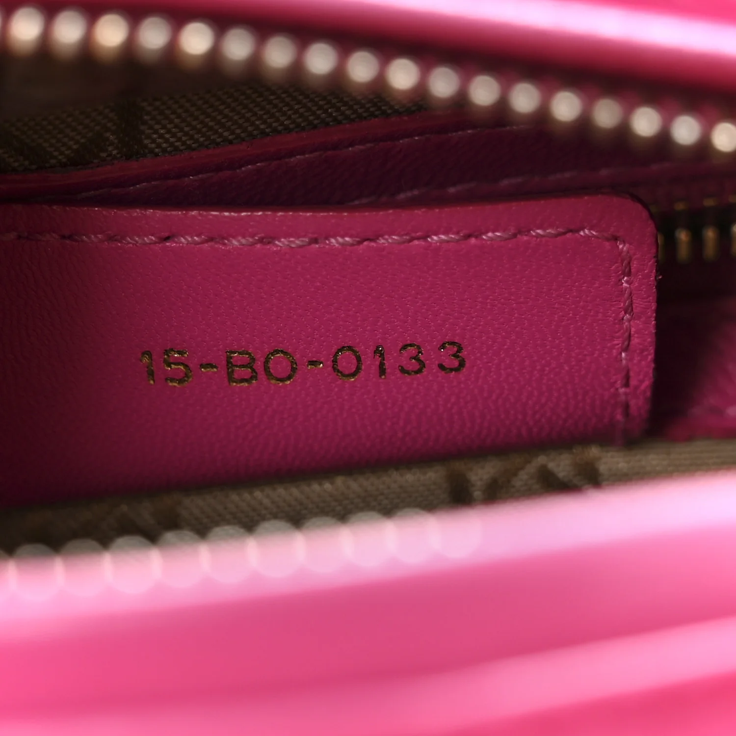 Lambskin Cannage Medium Lady Dior Fuchsia - Image 7